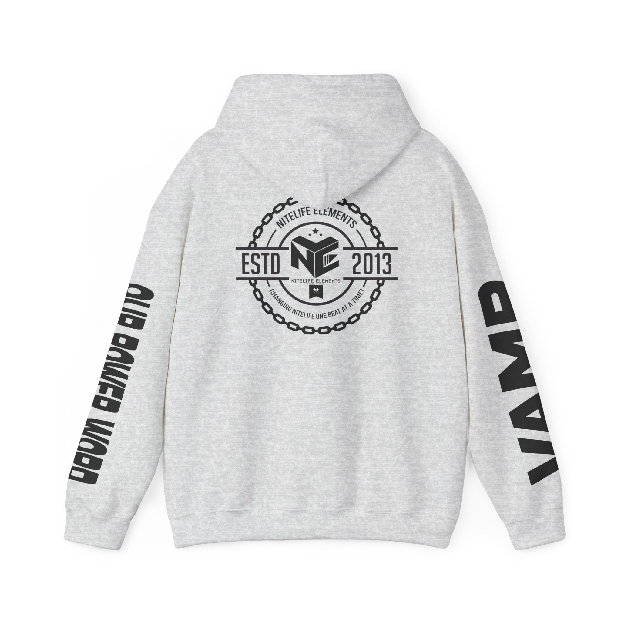 "Nightlife Elements" Customizable Unisex Heavy Blend Hoodie – Personalize w/Power Word