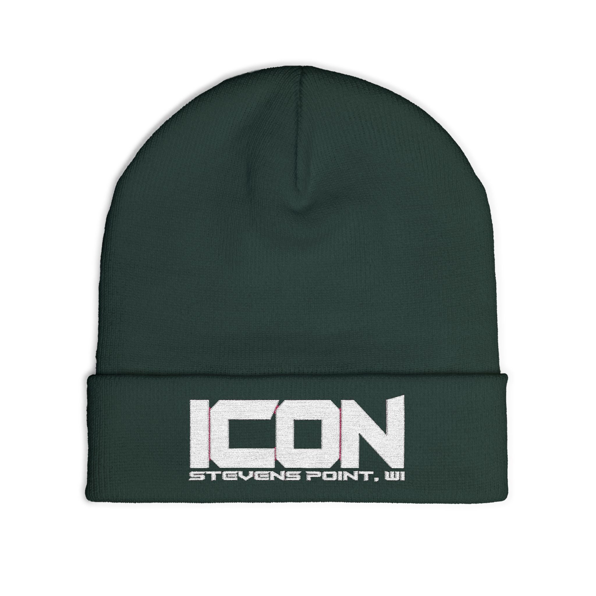 ICON Embroidered Knit Beanie – Cozy Winter Style