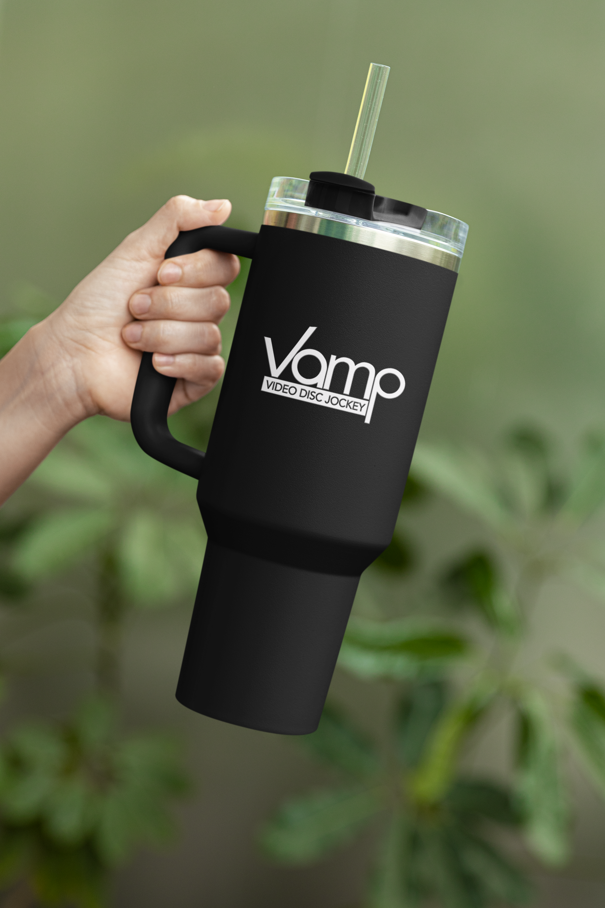 "DJ VAMP" 🎧Insulated Travel Mug - 40oz | Perfect for Music Lovers & On-the-Go Refreshments