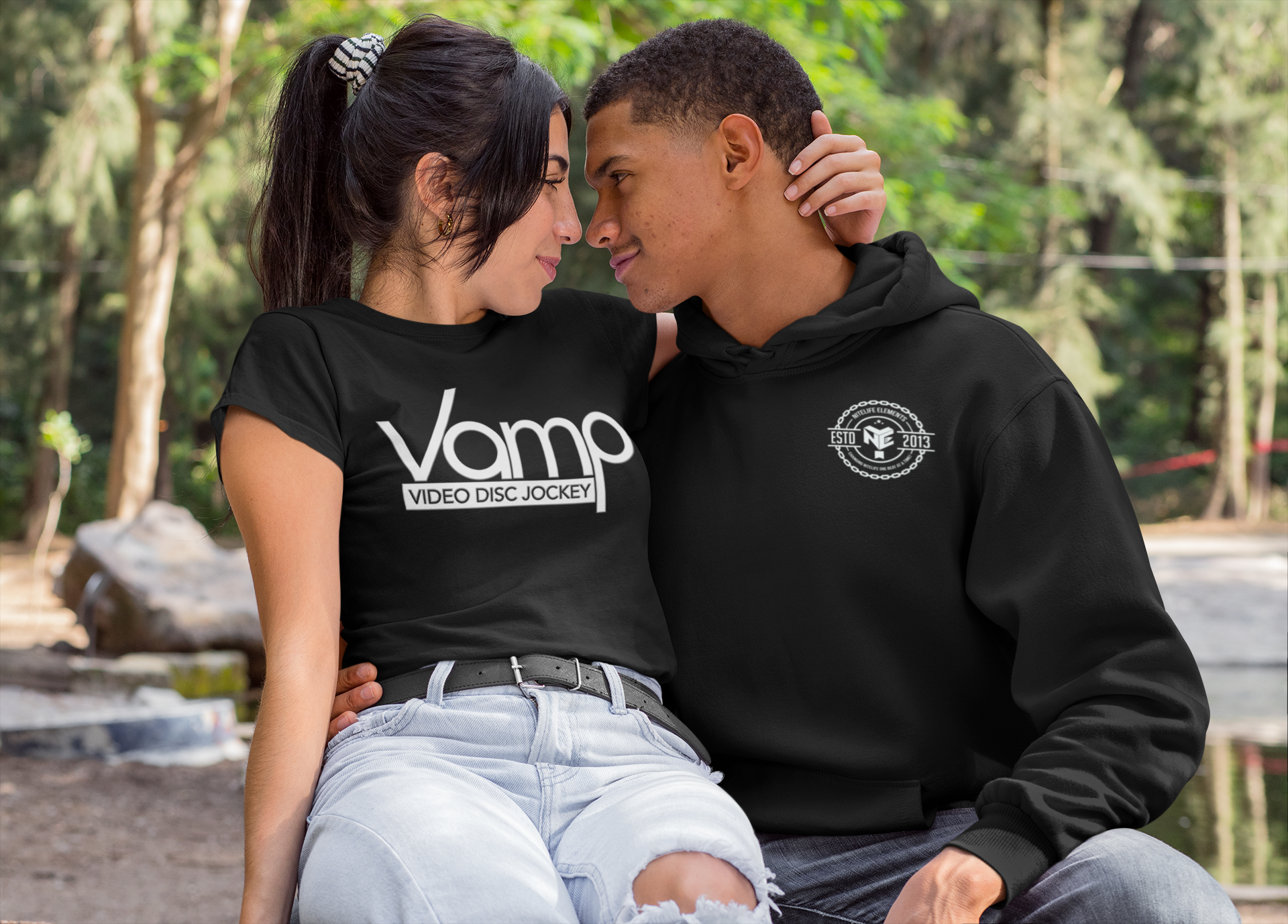 "Nightlife Elements" Embroidered Unisex Heavy Blend Hoodie