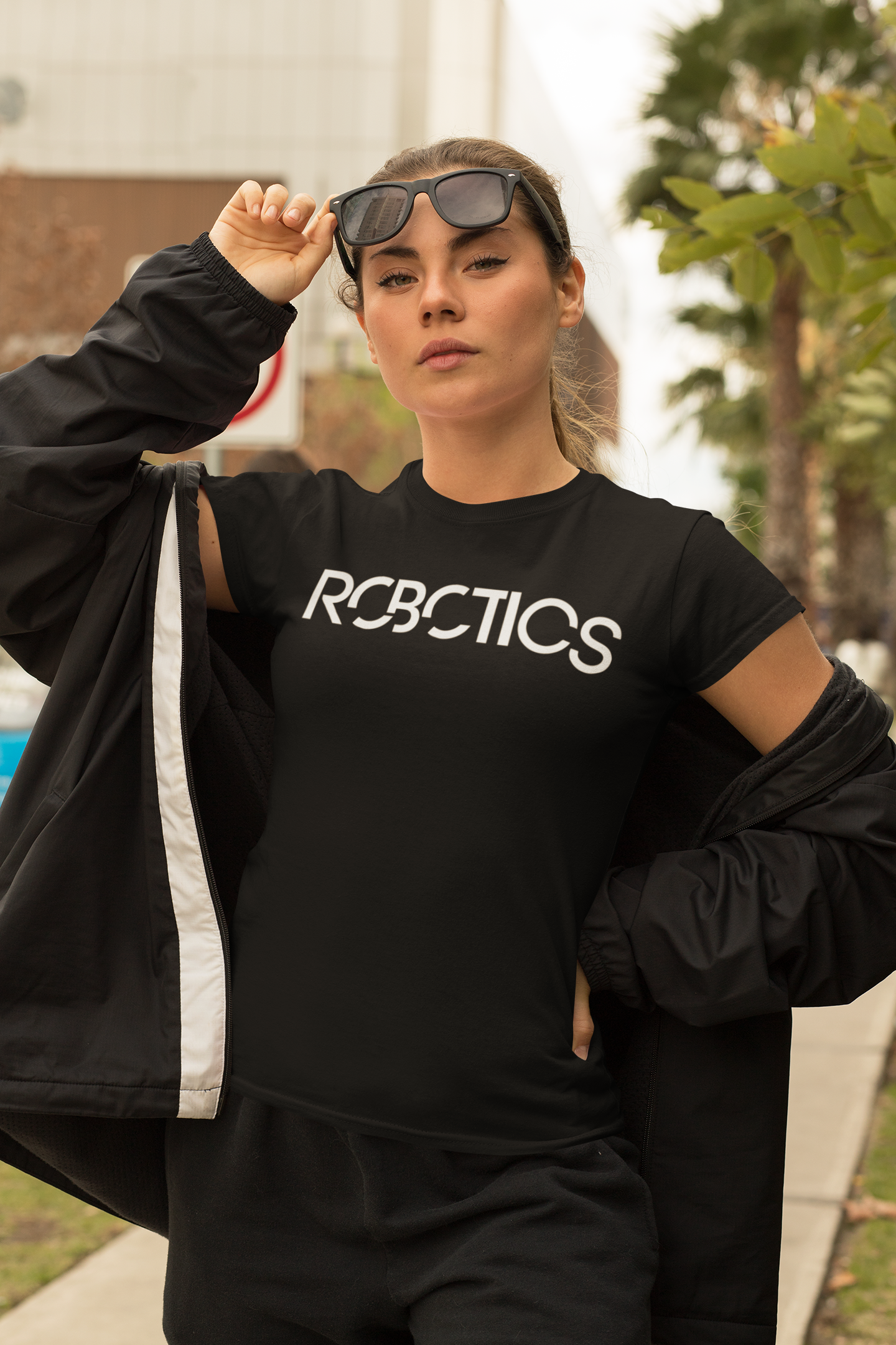 "DJ Robotics" 🤖 ⚡Future Frequencies Logo T-Shirt