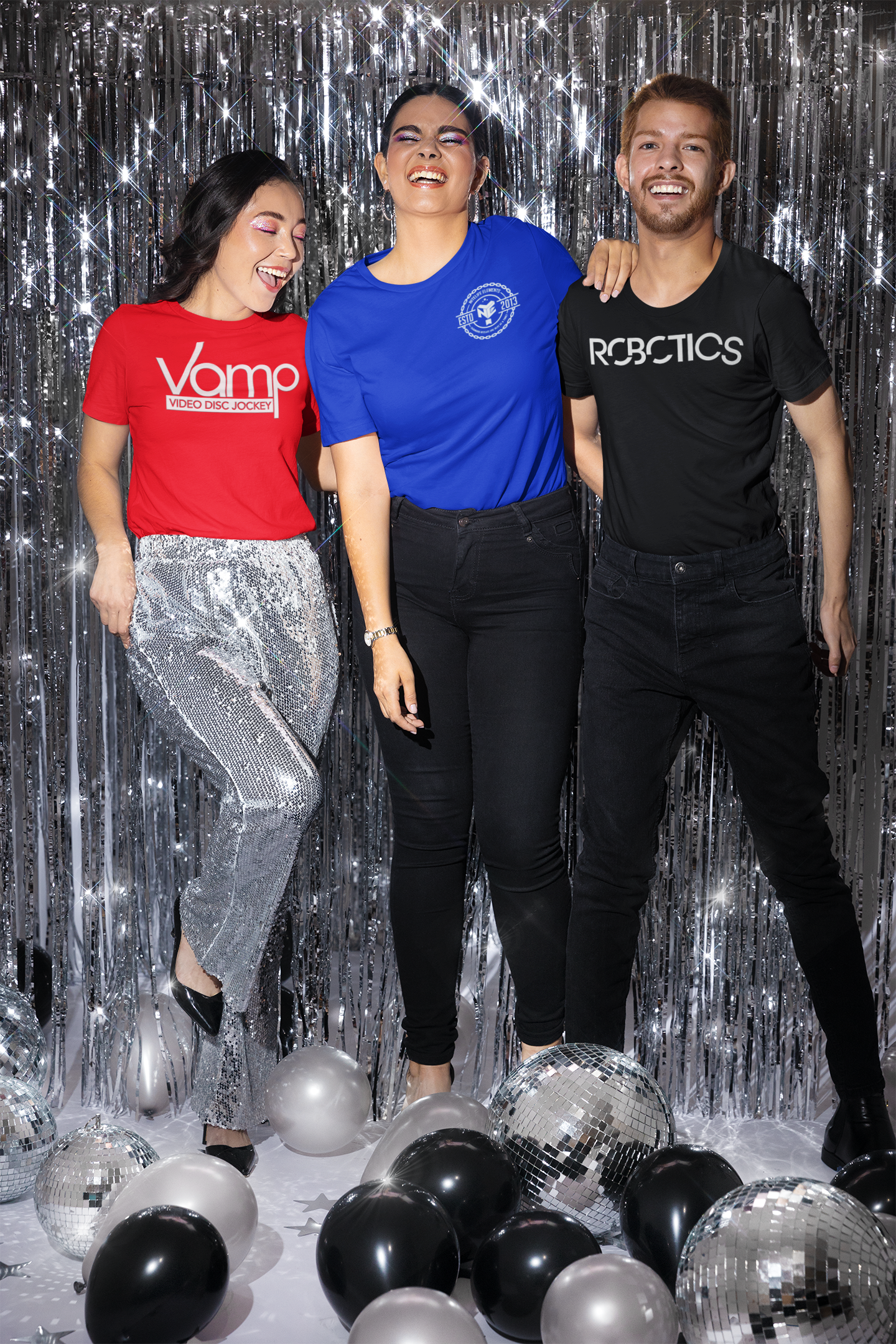 "DJ Robotics" 🤖 ⚡Future Frequencies Logo T-Shirt