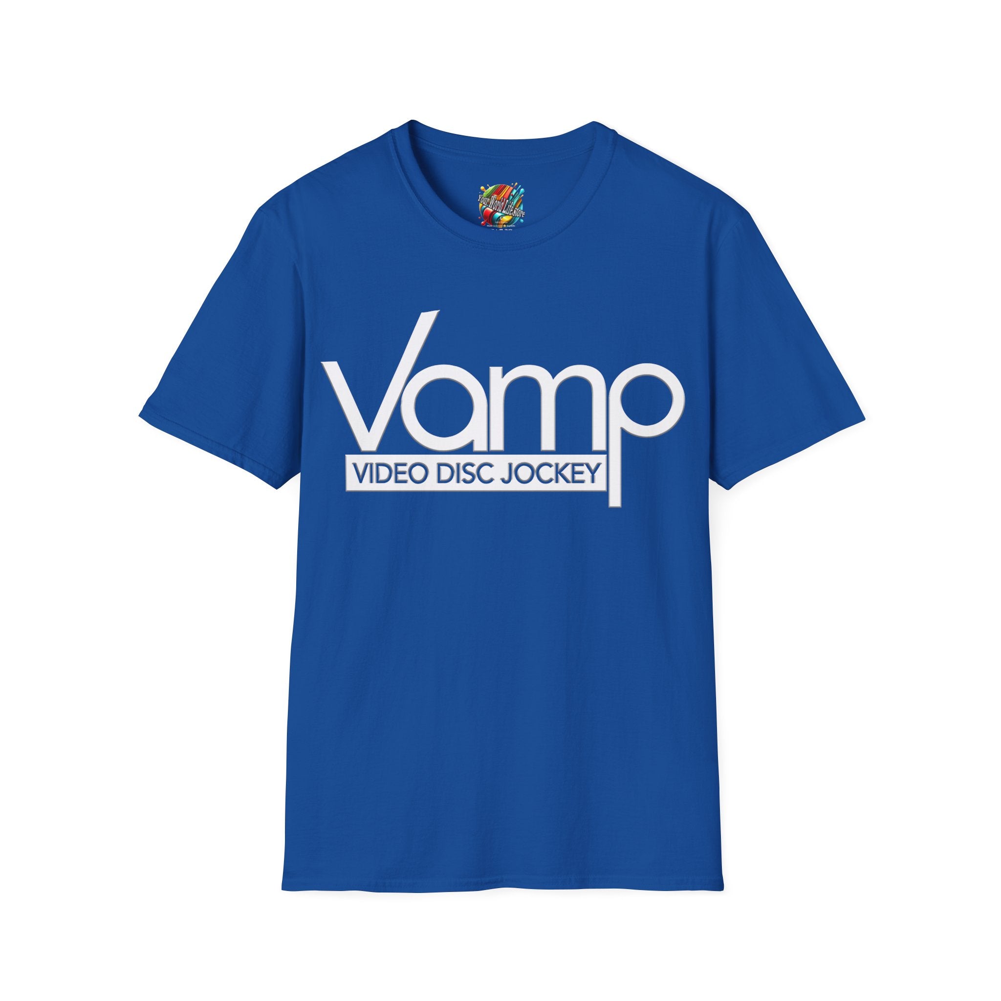 "DJ VAMP" 🎧Signature Logo Tee – Bold, Loud, and Made to Move