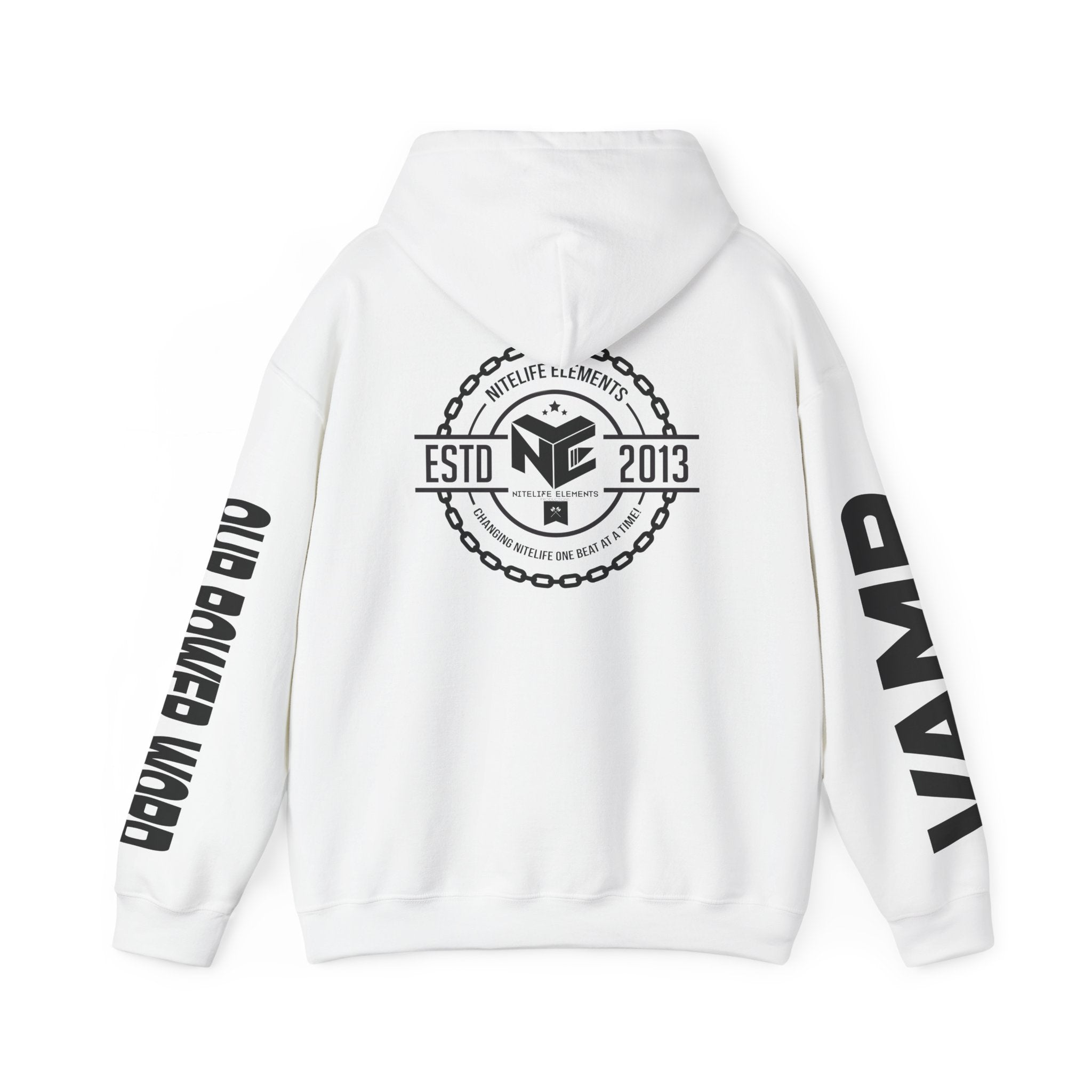 "Nightlife Elements" Customizable Unisex Heavy Blend Hoodie – Personalize w/Power Word