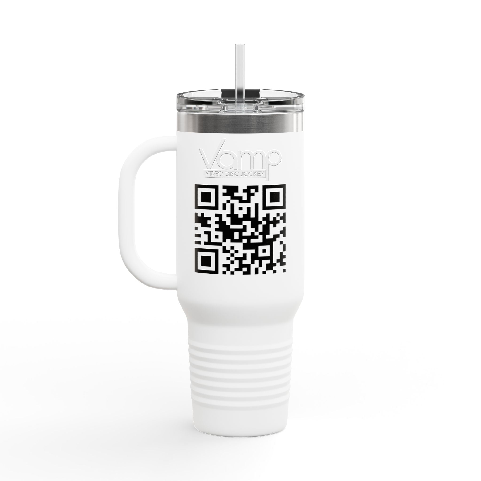 "DJ VAMP" 🎧Insulated Travel Mug - 40oz | Perfect for Music Lovers & On-the-Go Refreshments