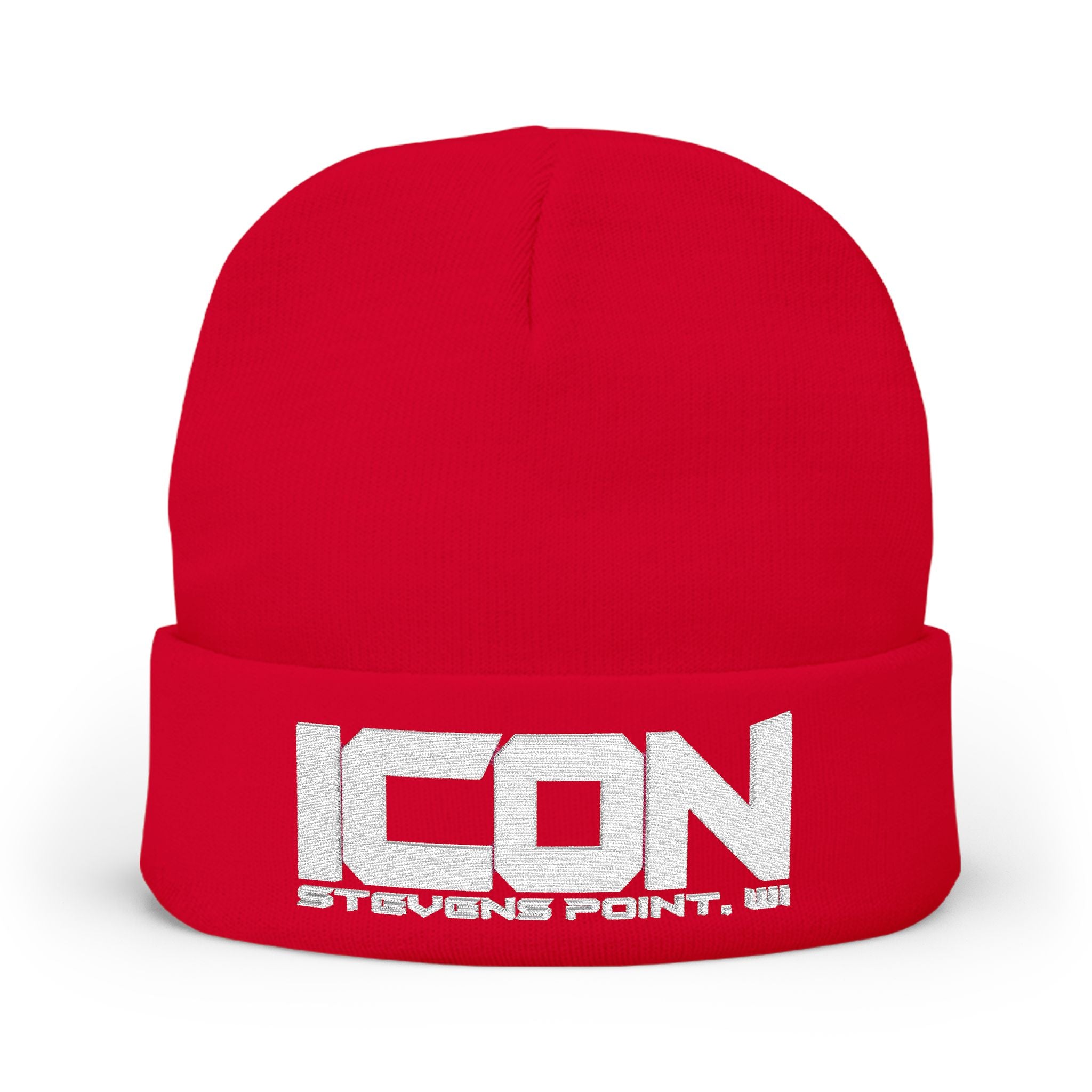 ICON Embroidered Knit Beanie – Cozy Winter Style