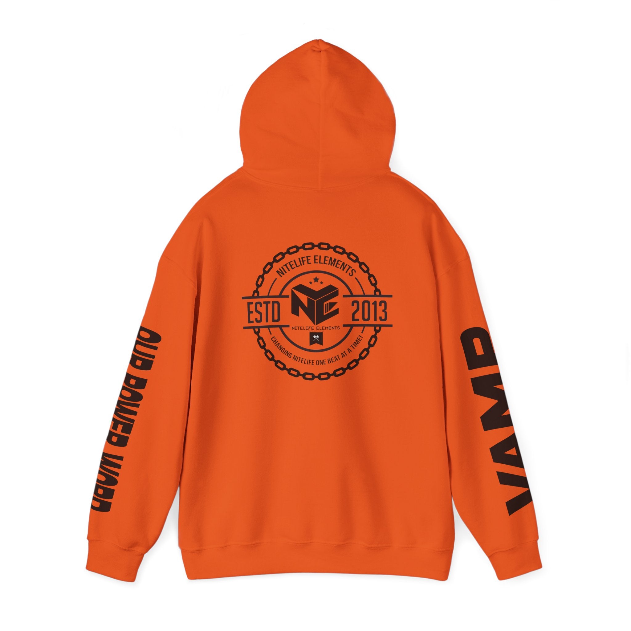 "Nightlife Elements" Customizable Unisex Heavy Blend Hoodie – Personalize w/Power Word