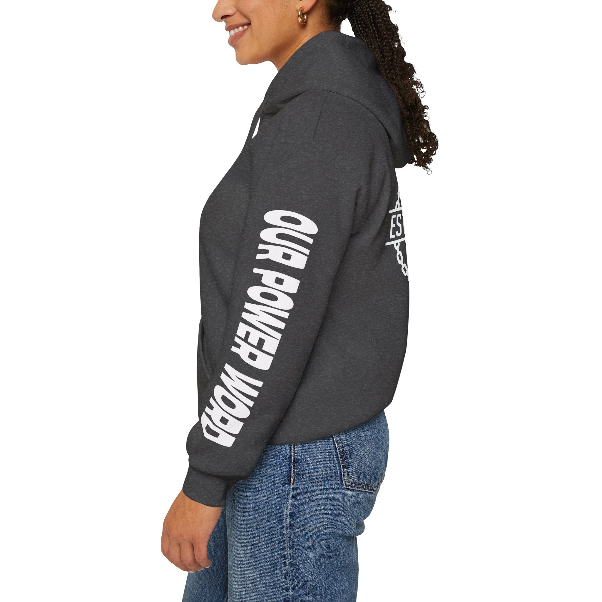 "Nightlife Elements" Customizable Unisex Heavy Blend Hoodie – Personalize w/Power Word