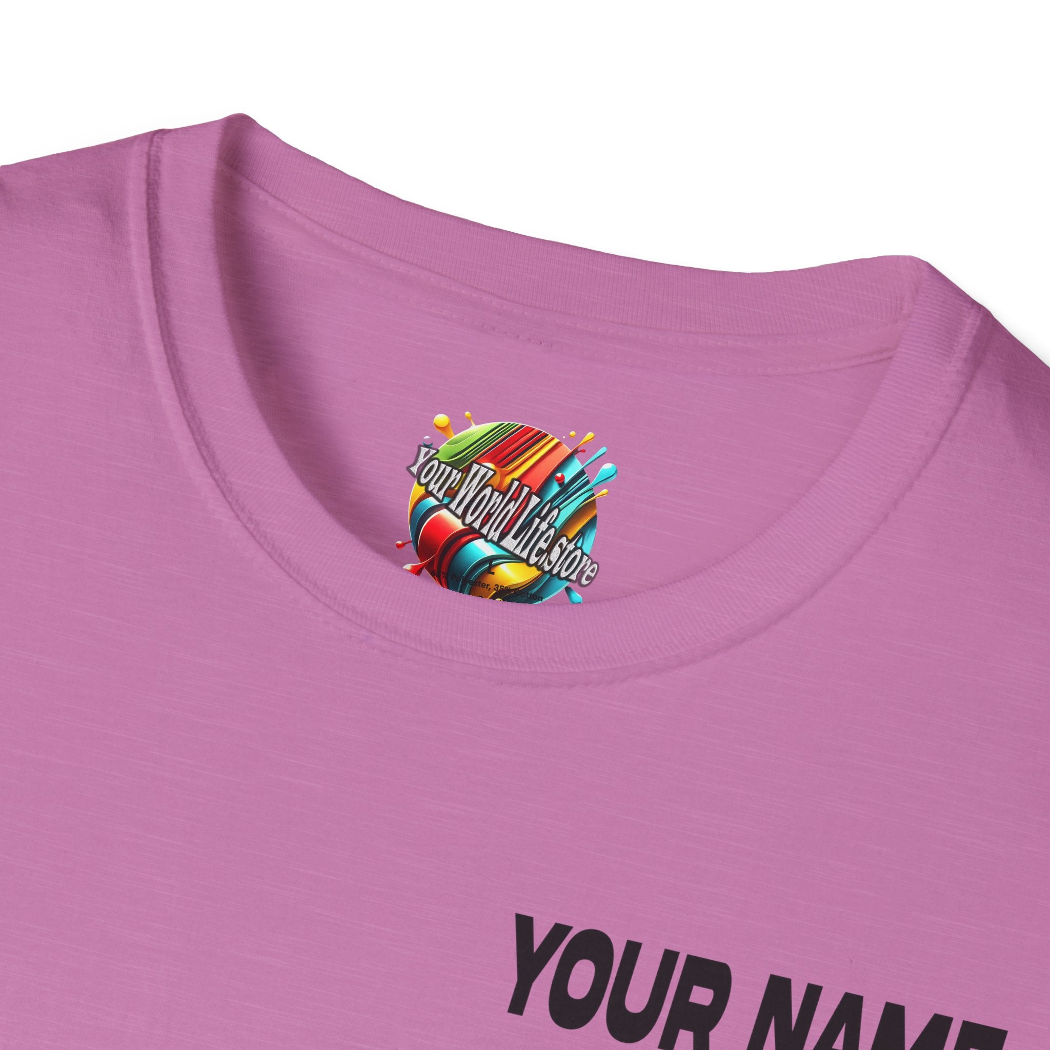 "Your World Life" 🎶 Mix. Pour. Repeat. – Custom Unisex Soft style T-Shirt - Light Colors