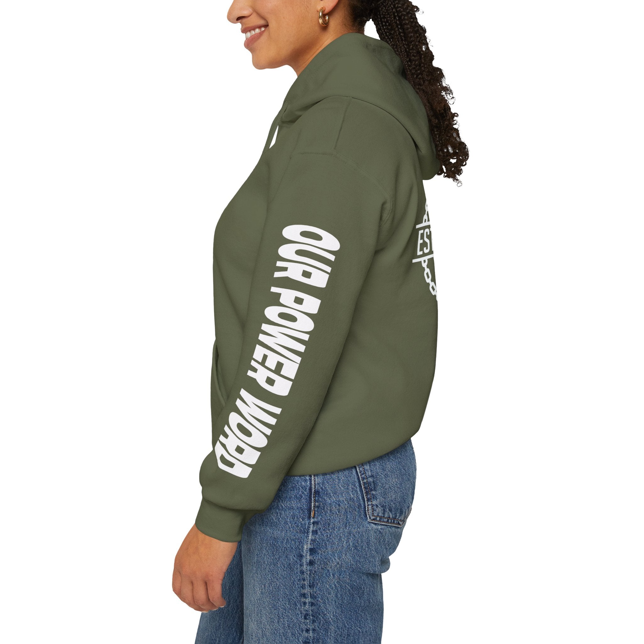 "Nightlife Elements" Customizable Unisex Heavy Blend Hoodie – Personalize w/Power Word