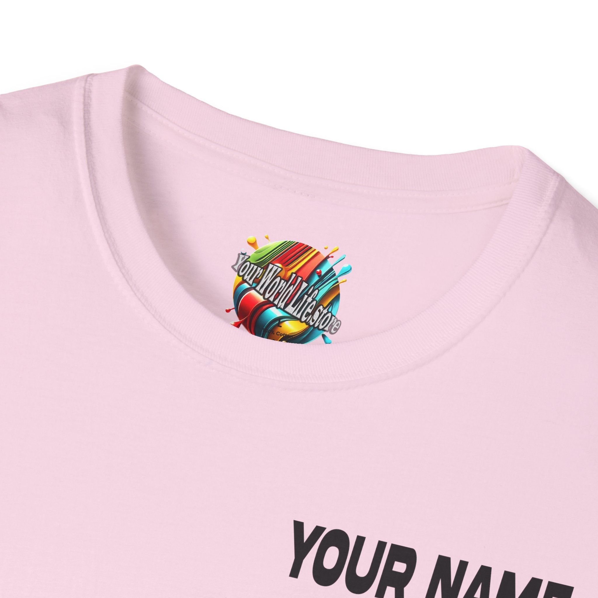 "Your World Life" 🎶 Mix. Pour. Repeat. – Custom Unisex Soft style T-Shirt - Light Colors