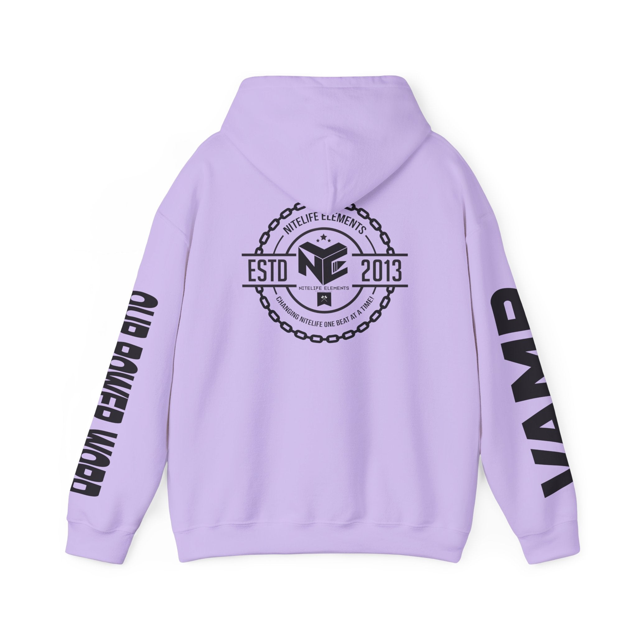 "Nightlife Elements" Customizable Unisex Heavy Blend Hoodie – Personalize w/Power Word