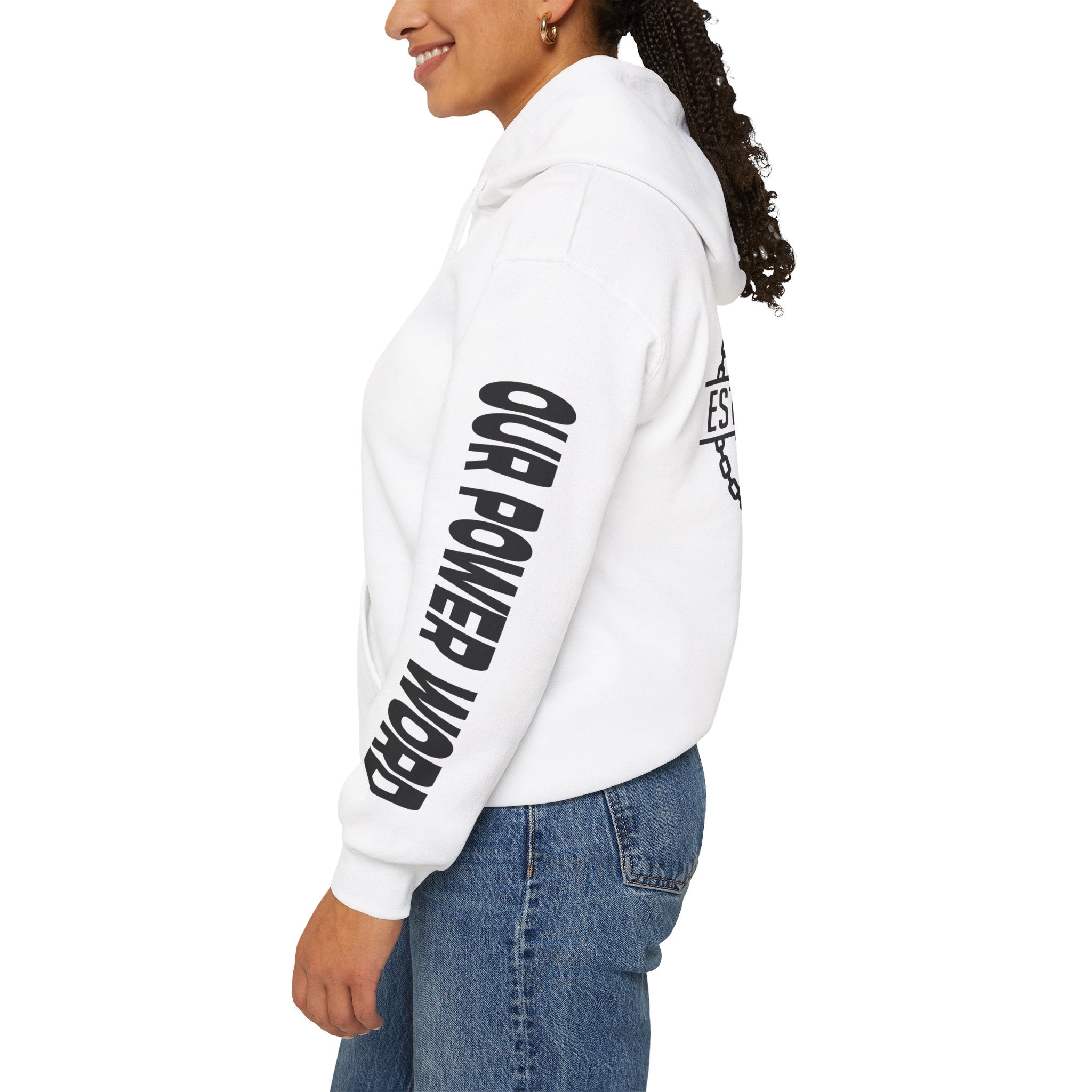 "Nightlife Elements" Customizable Unisex Heavy Blend Hoodie – Personalize w/Power Word