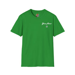 "DJ VAMP" 🎧Personalized Logo Tee – Bold, Loud, and Made to Move - QR