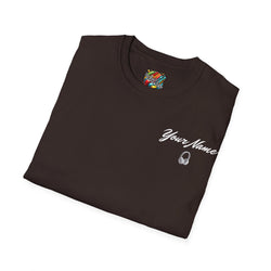 "DJ VAMP" 🎧Personalized Logo Tee – Bold, Loud, and Made to Move - QR