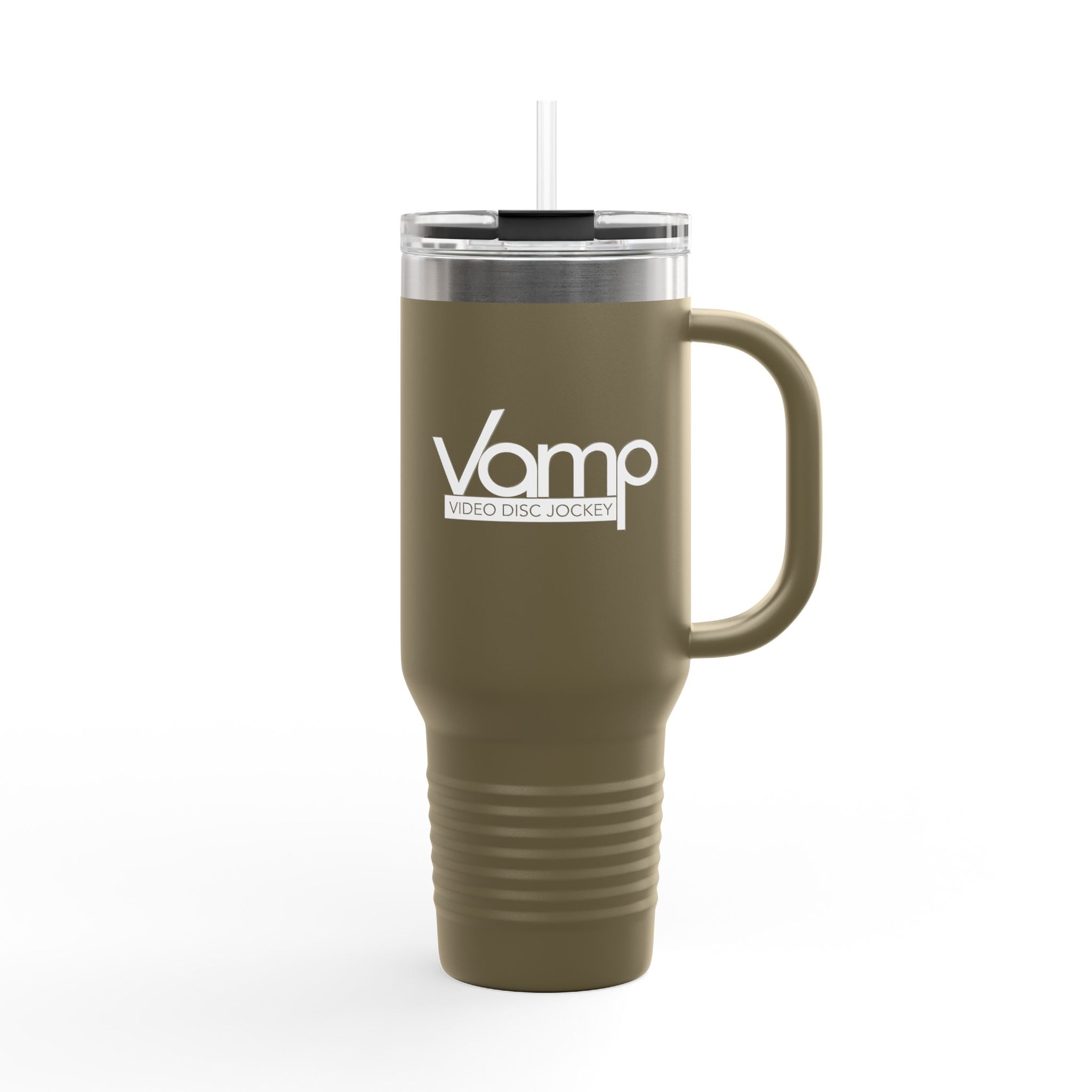 "DJ VAMP" 🎧Insulated Travel Mug - 40oz | Perfect for Music Lovers & On-the-Go Refreshments
