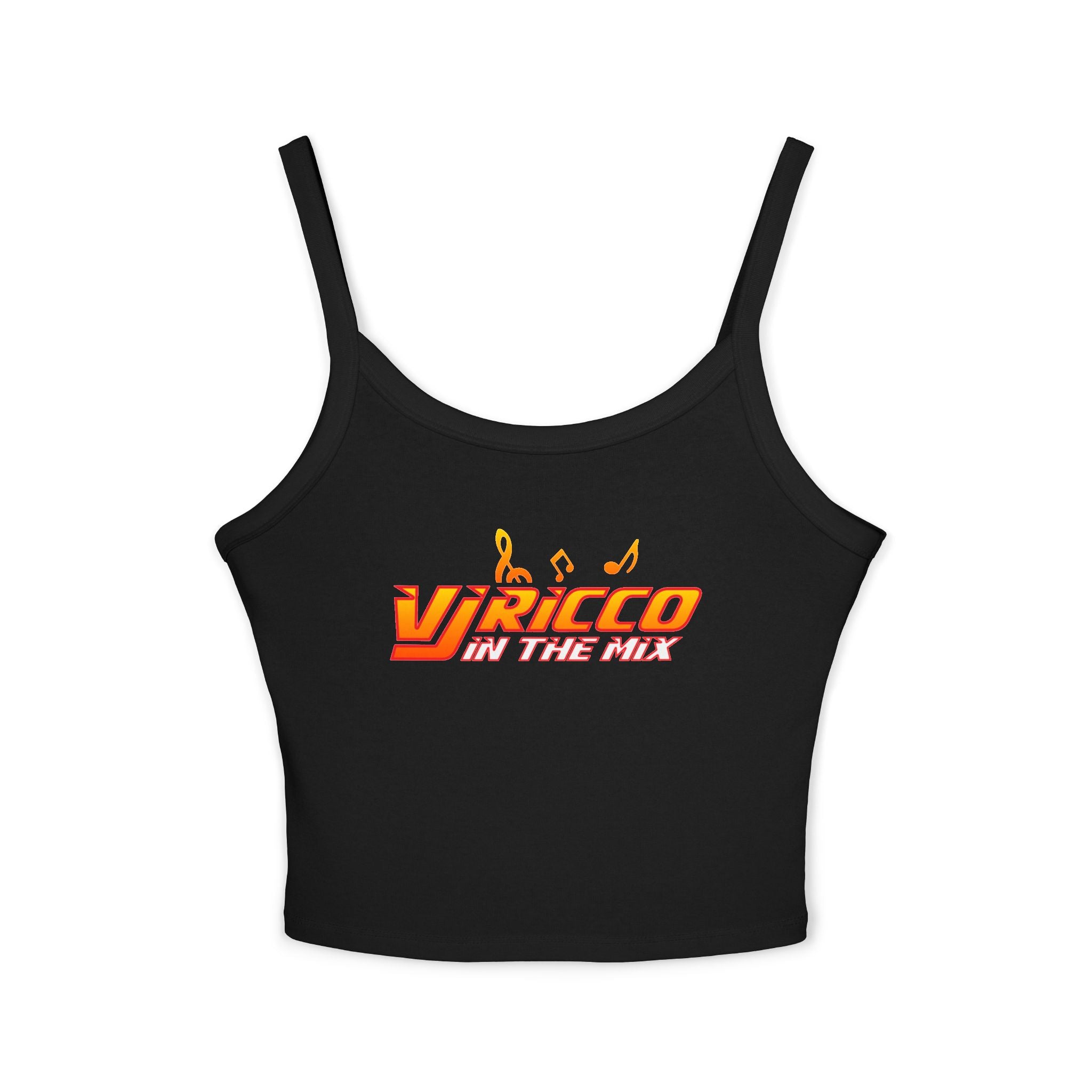 "VJ Ricco"🎤 Women’s Music Vibe Spaghetti Strap Tank – Summer Style, Festival Ready