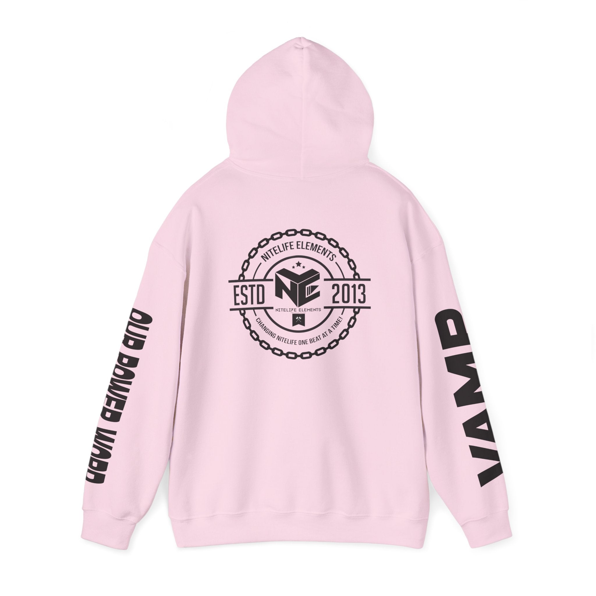 "Nightlife Elements" Customizable Unisex Heavy Blend Hoodie – Personalize w/Power Word