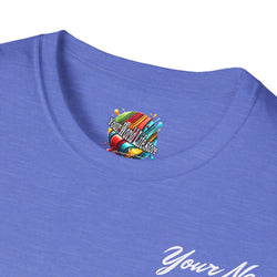 "DJ VAMP" 🎧Personalized Logo Tee – Bold, Loud, and Made to Move - QR