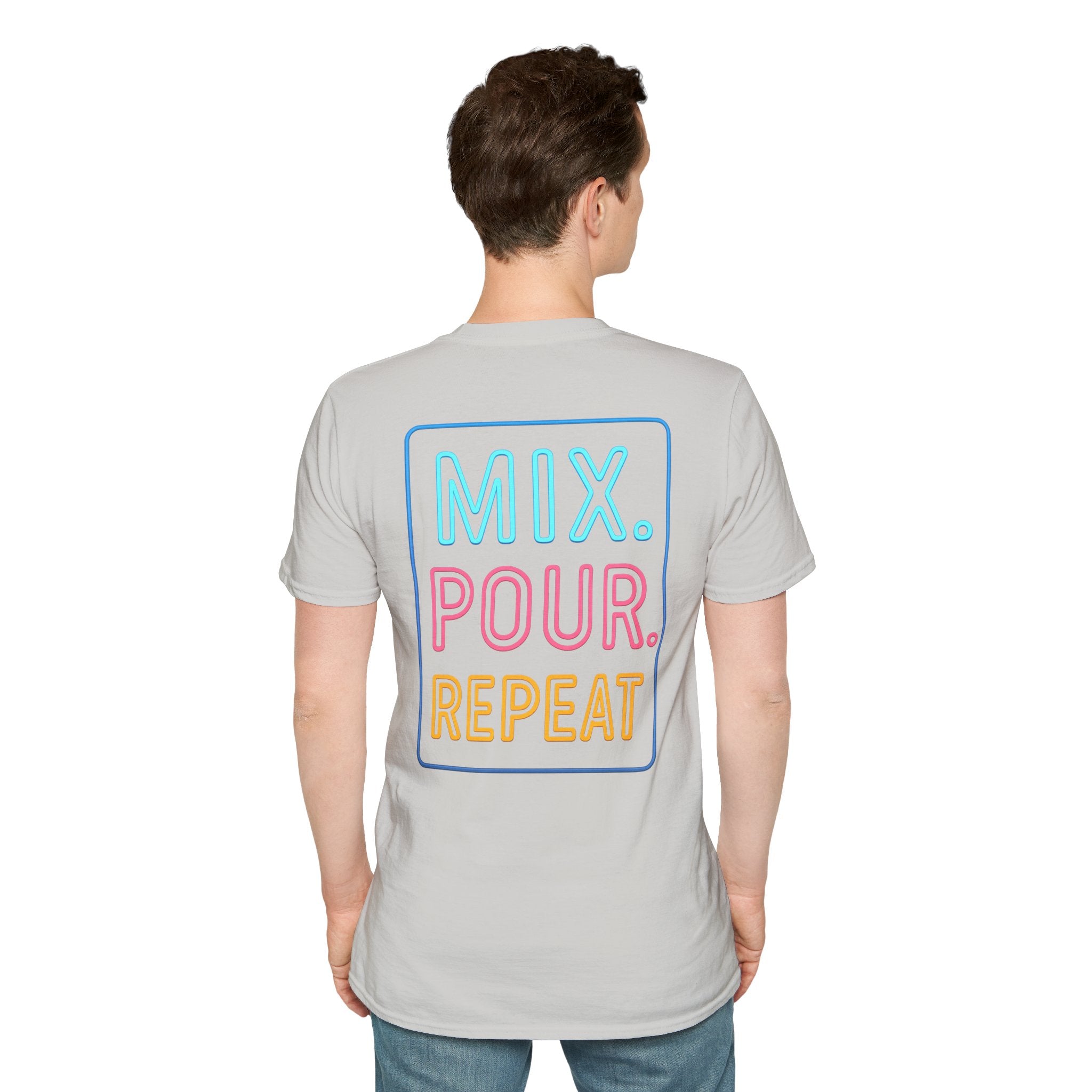 "Your World Life" 🎶 Mix. Pour. Repeat. – Custom Unisex Soft style T-Shirt - Light Colors