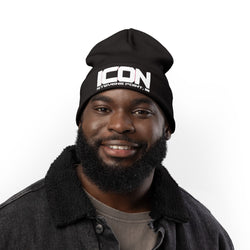 ICON Embroidered Knit Beanie – Cozy Winter Style