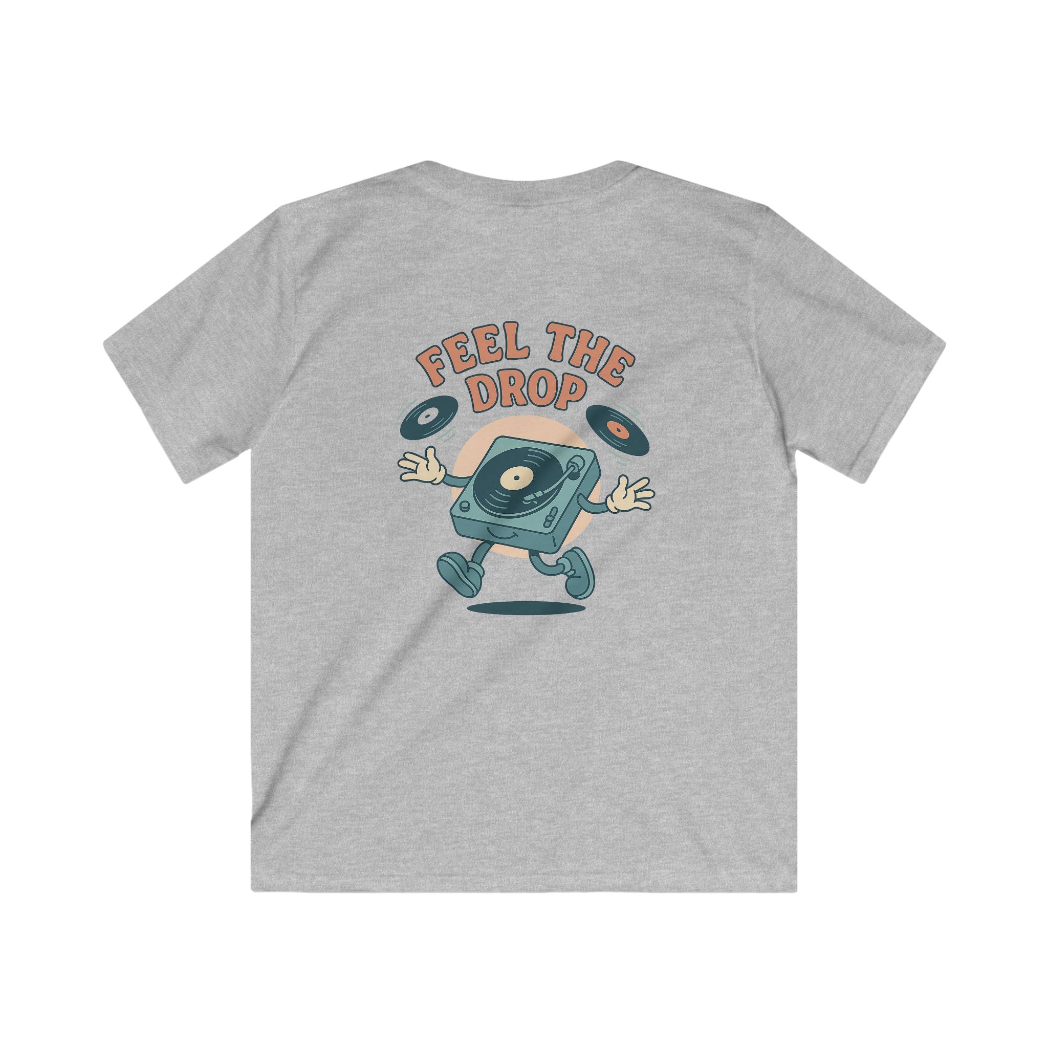 "Your World Life" Kids 🎧 "Feel the Drop" DJ Vibe Tee – Custom Music-Inspired Comfort & Style