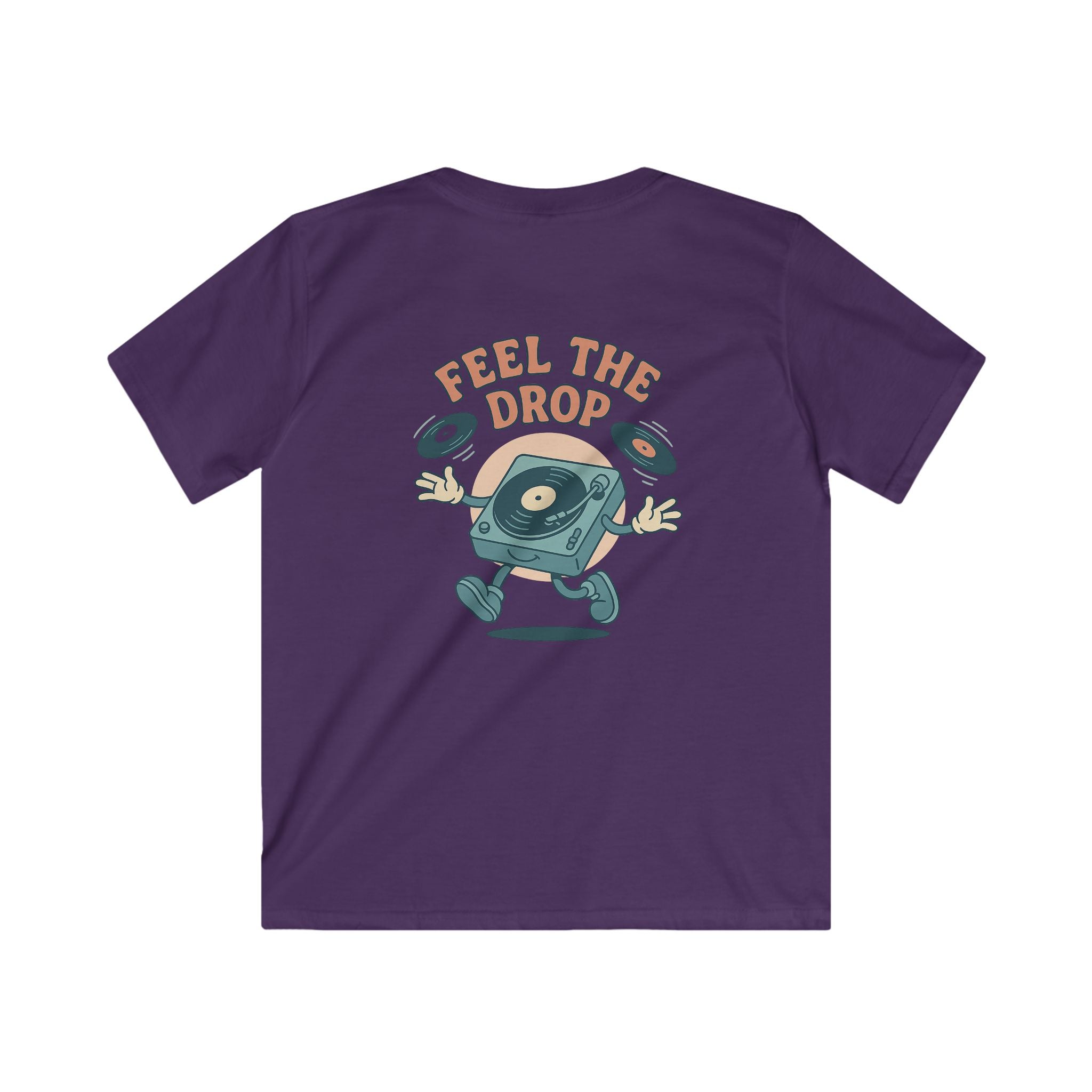"Your World Life" Kids 🎧 "Feel the Drop" DJ Vibe Tee – Custom Music-Inspired Comfort & Style