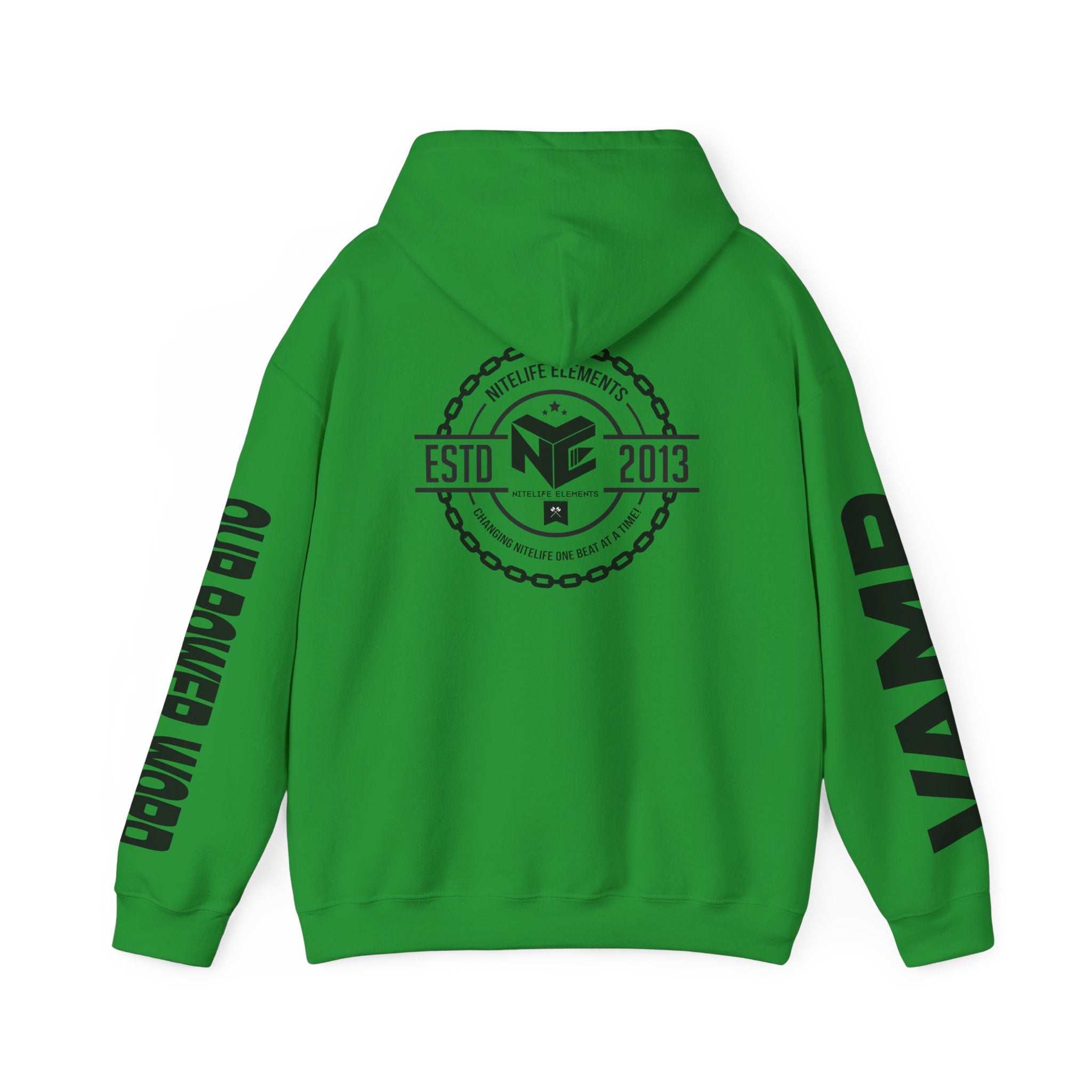 "Nightlife Elements" Customizable Unisex Heavy Blend Hoodie – Personalize w/Power Word