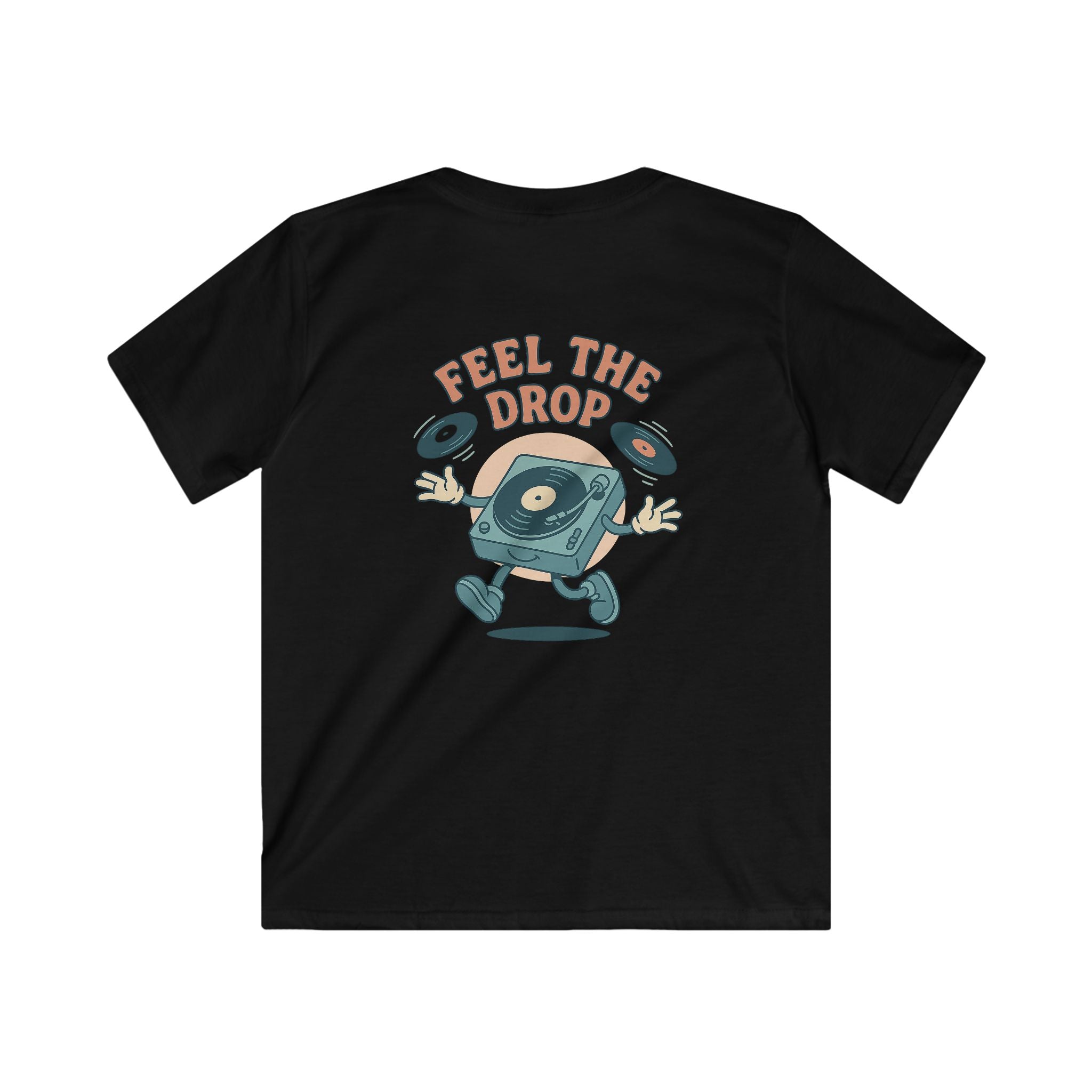 "Your World Life" Kids 🎧 "Feel the Drop" DJ Vibe Tee – Custom Music-Inspired Comfort & Style