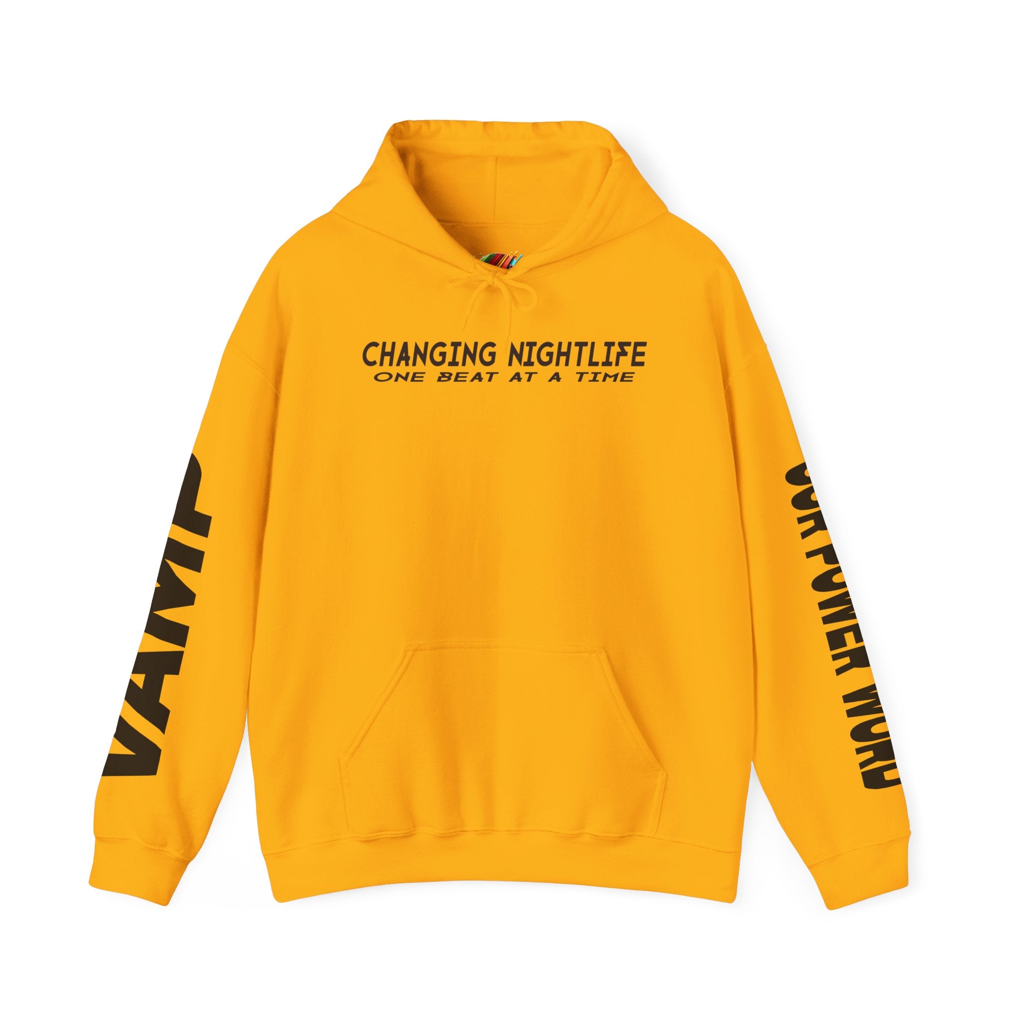 "Nightlife Elements" Customizable Unisex Heavy Blend Hoodie – Personalize w/Power Word