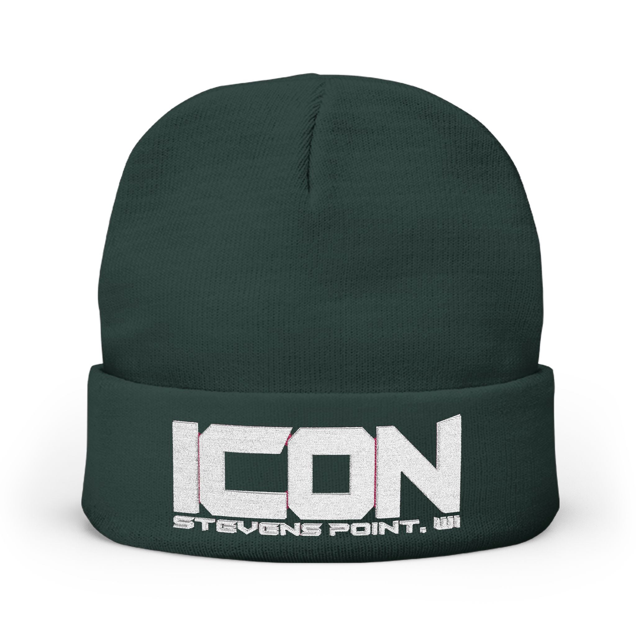 ICON Embroidered Knit Beanie – Cozy Winter Style