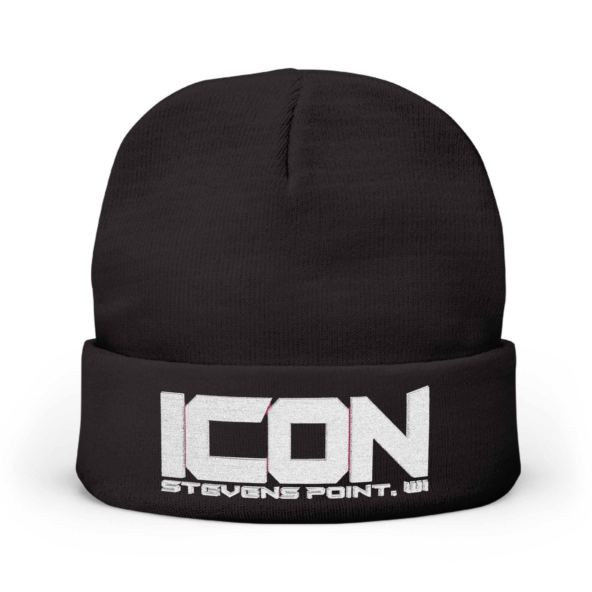 ICON Embroidered Knit Beanie – Cozy Winter Style