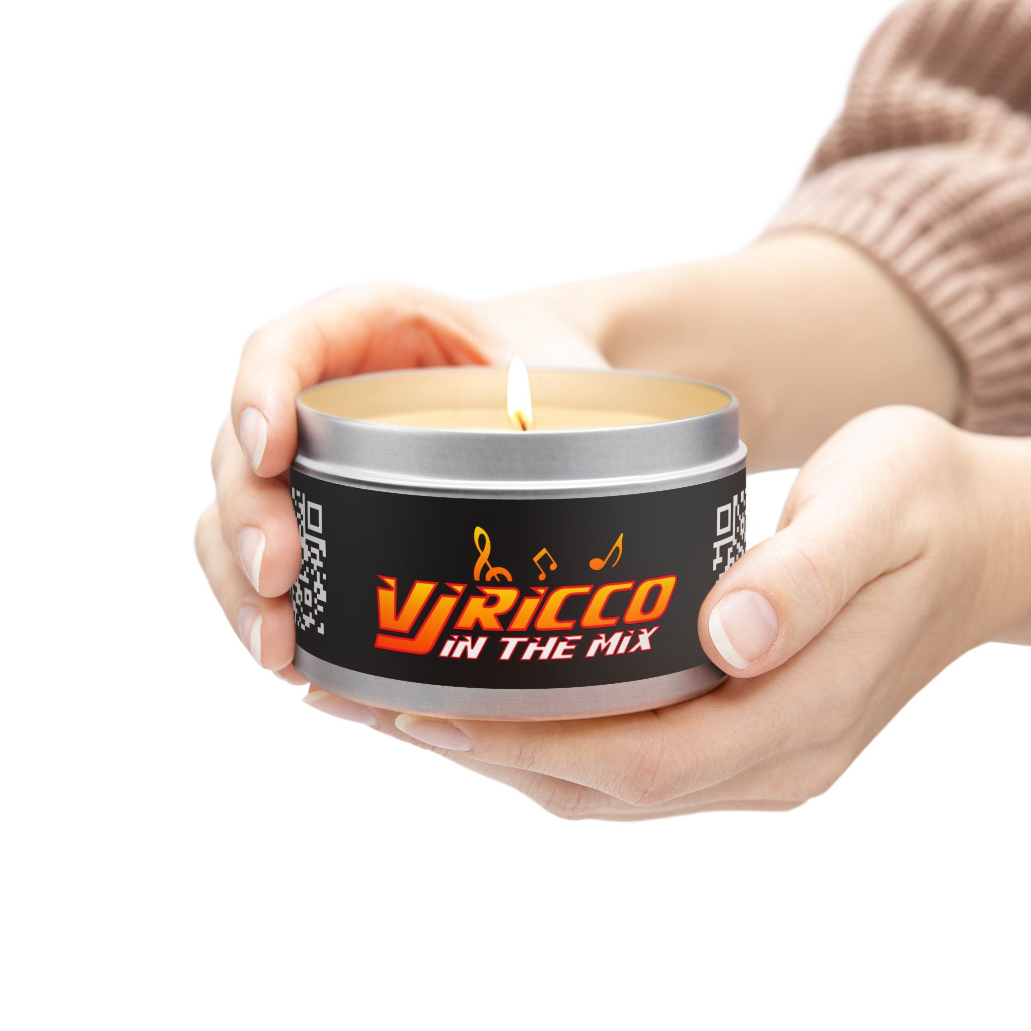 "VJ Ricco"🎤 Themed Tin Candle - Perfect for Relaxation and Gifting