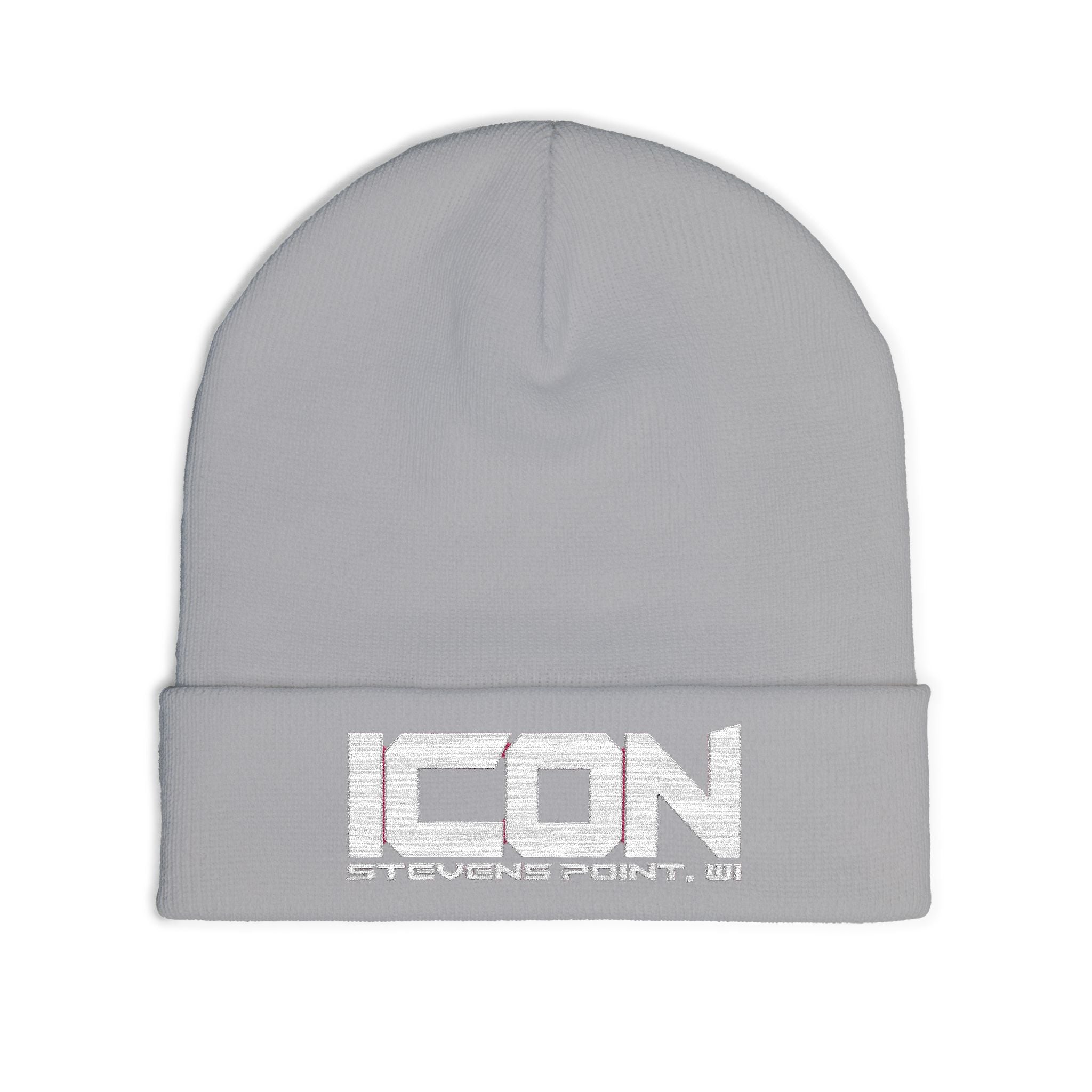 ICON Embroidered Knit Beanie – Cozy Winter Style