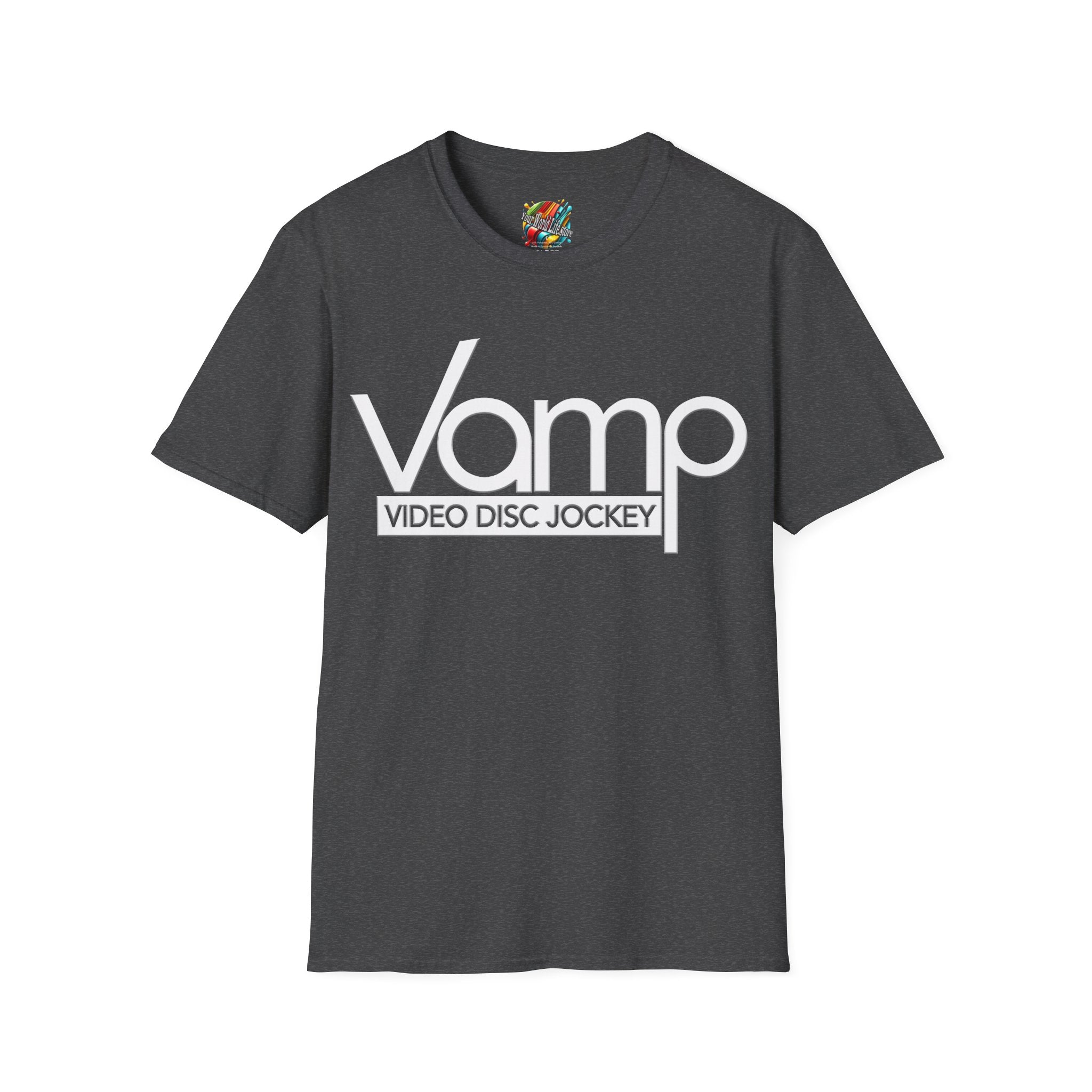 "DJ VAMP" 🎧Signature Logo Tee – Bold, Loud, and Made to Move