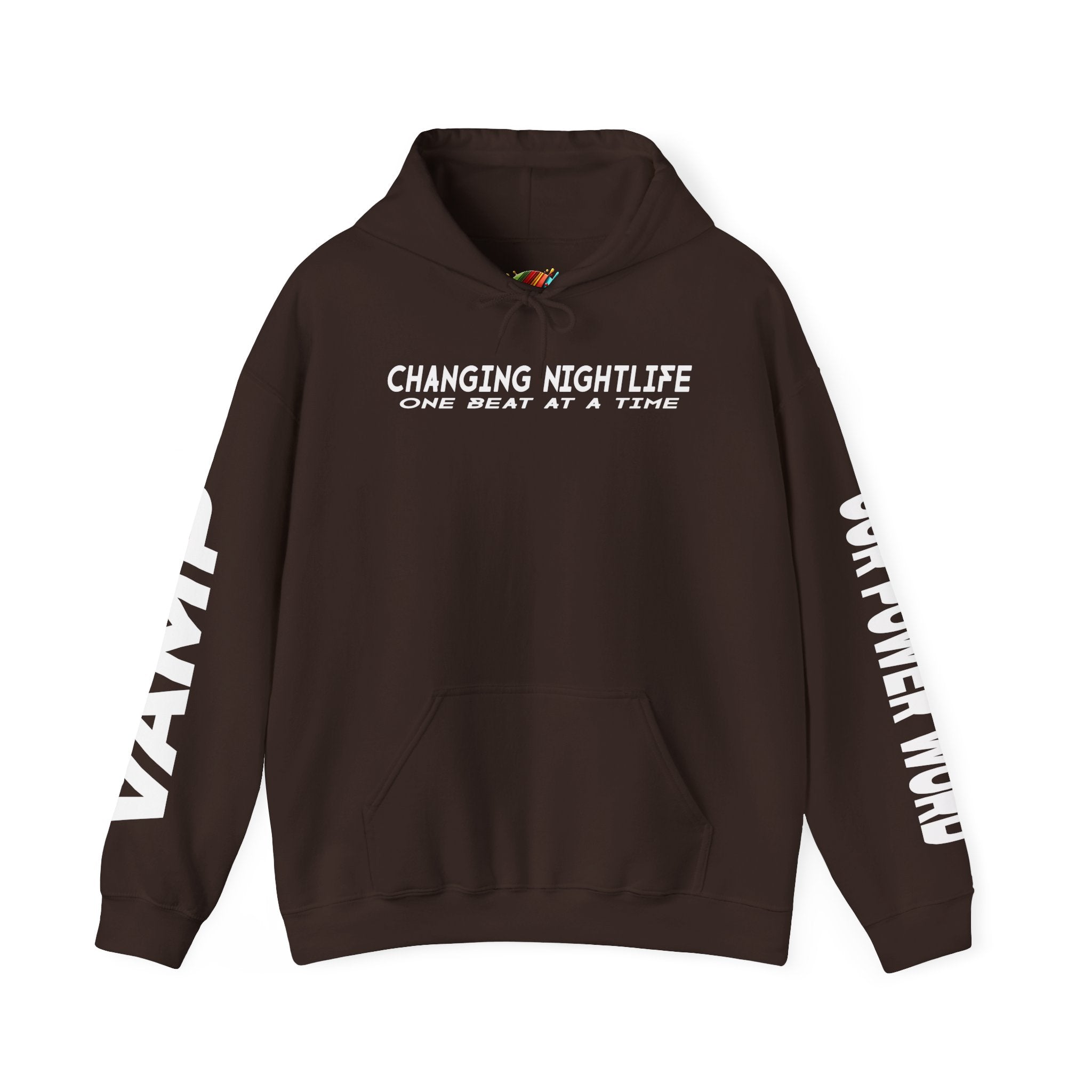 "Nightlife Elements" Customizable Unisex Heavy Blend Hoodie – Personalize w/Power Word