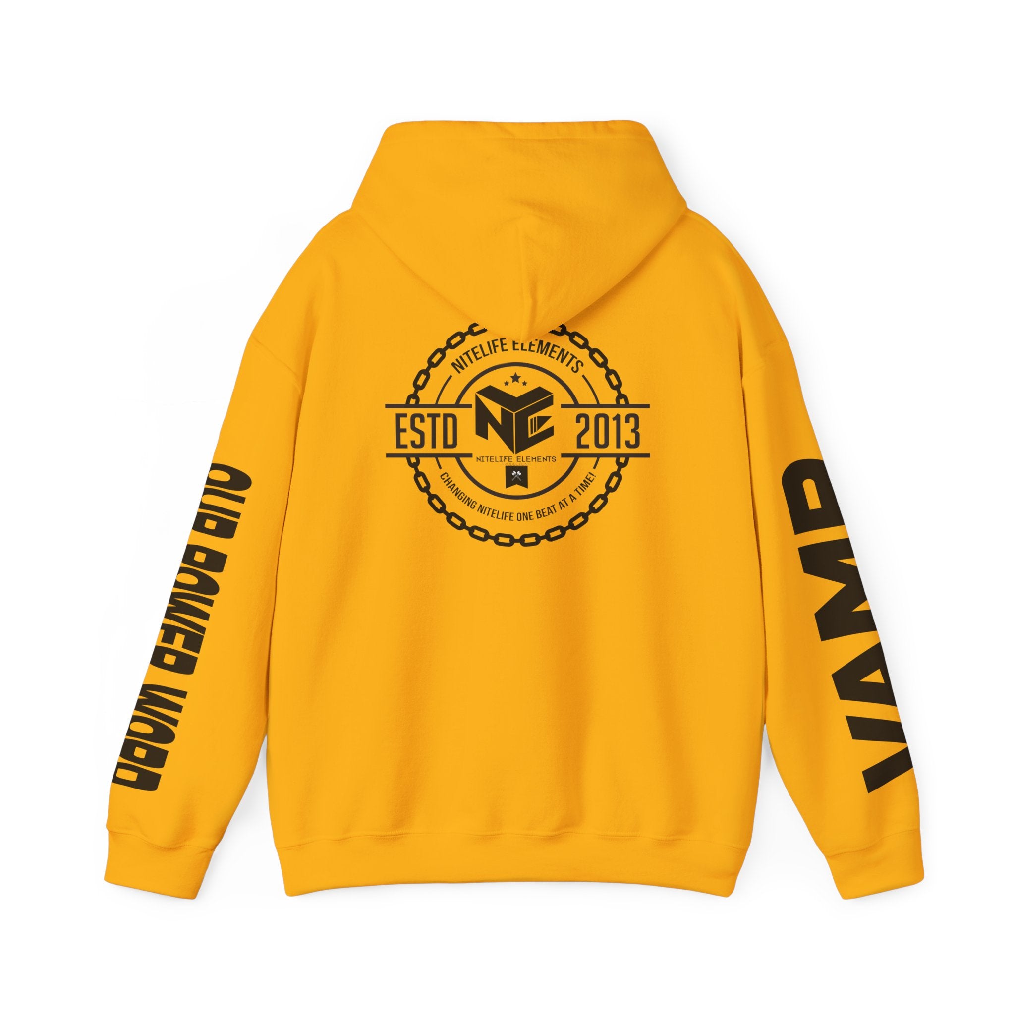 "Nightlife Elements" Customizable Unisex Heavy Blend Hoodie – Personalize w/Power Word