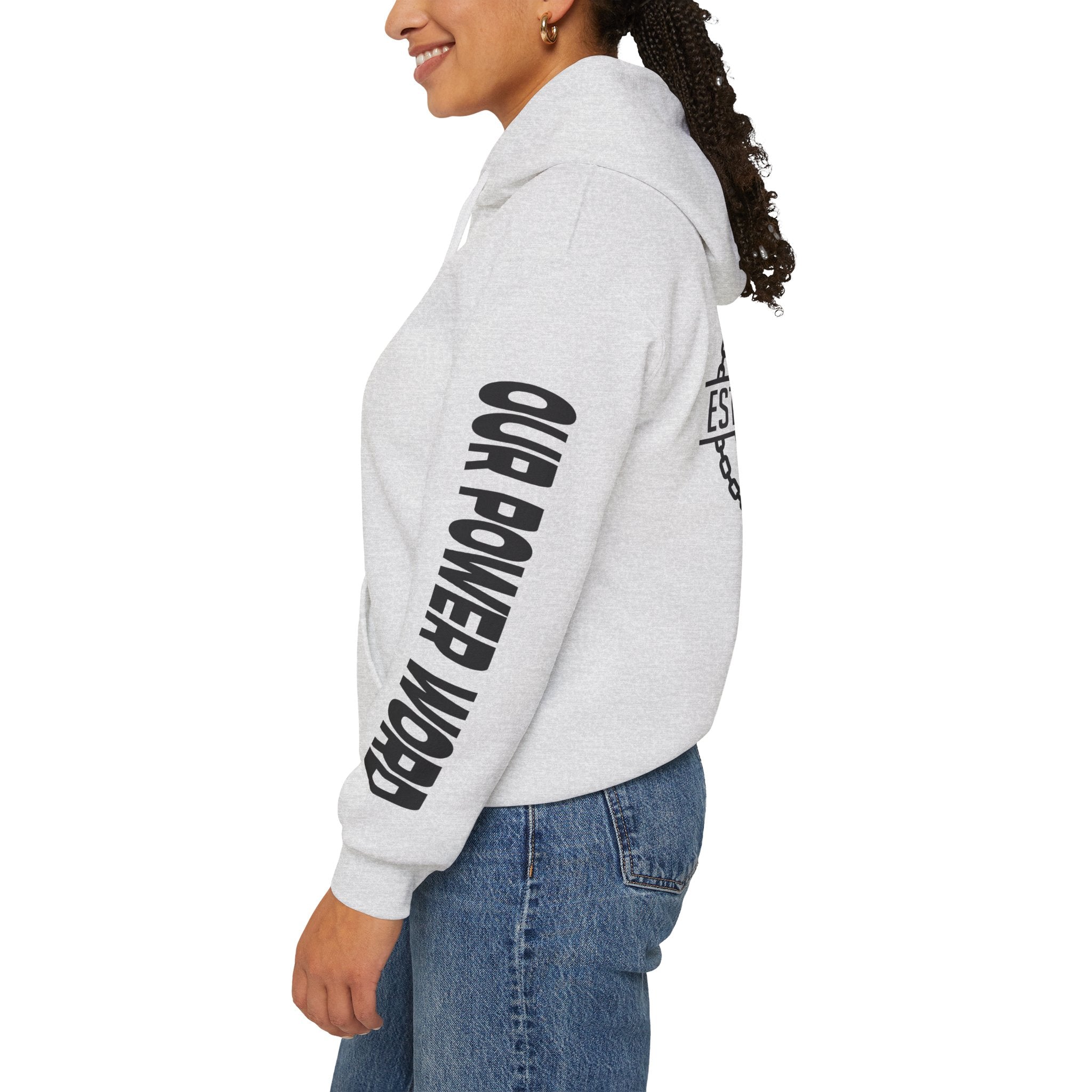 "Nightlife Elements" Customizable Unisex Heavy Blend Hoodie – Personalize w/Power Word