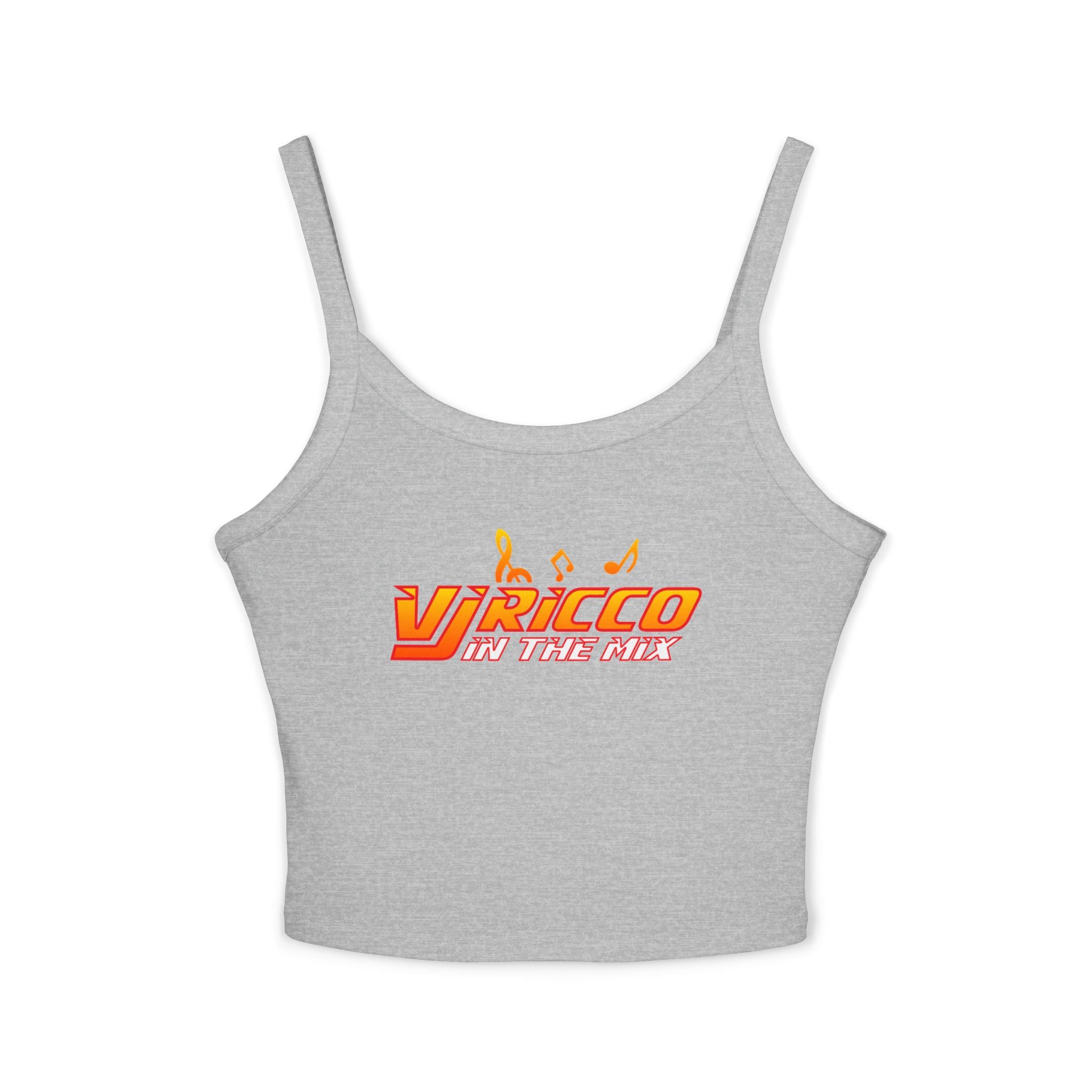 "VJ Ricco"🎤 Women’s Music Vibe Spaghetti Strap Tank – Summer Style, Festival Ready