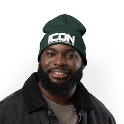 ICON Embroidered Knit Beanie – Cozy Winter Style
