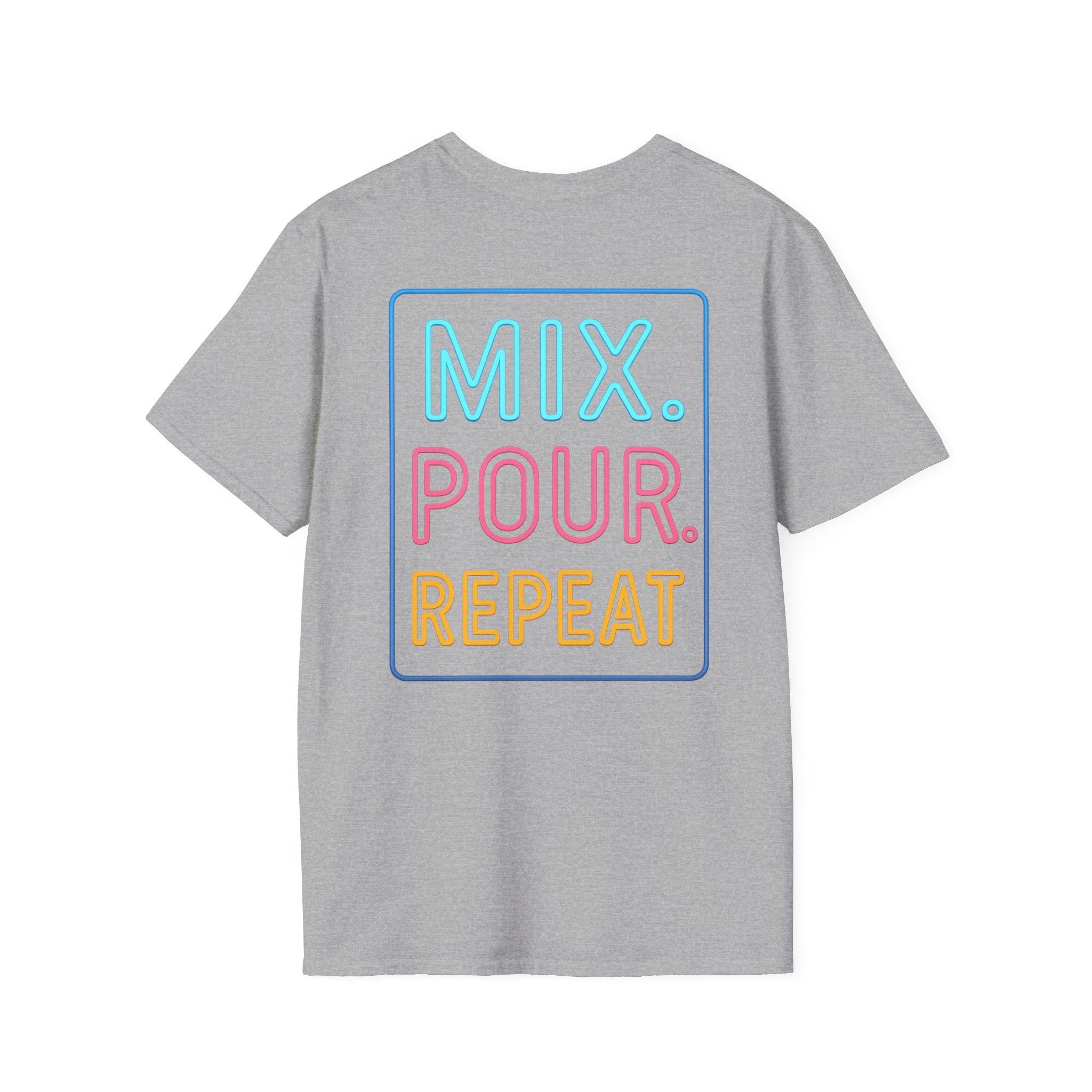 "Your World Life" 🎶 Mix. Pour. Repeat. – Custom Unisex Soft style T-Shirt - Light Colors
