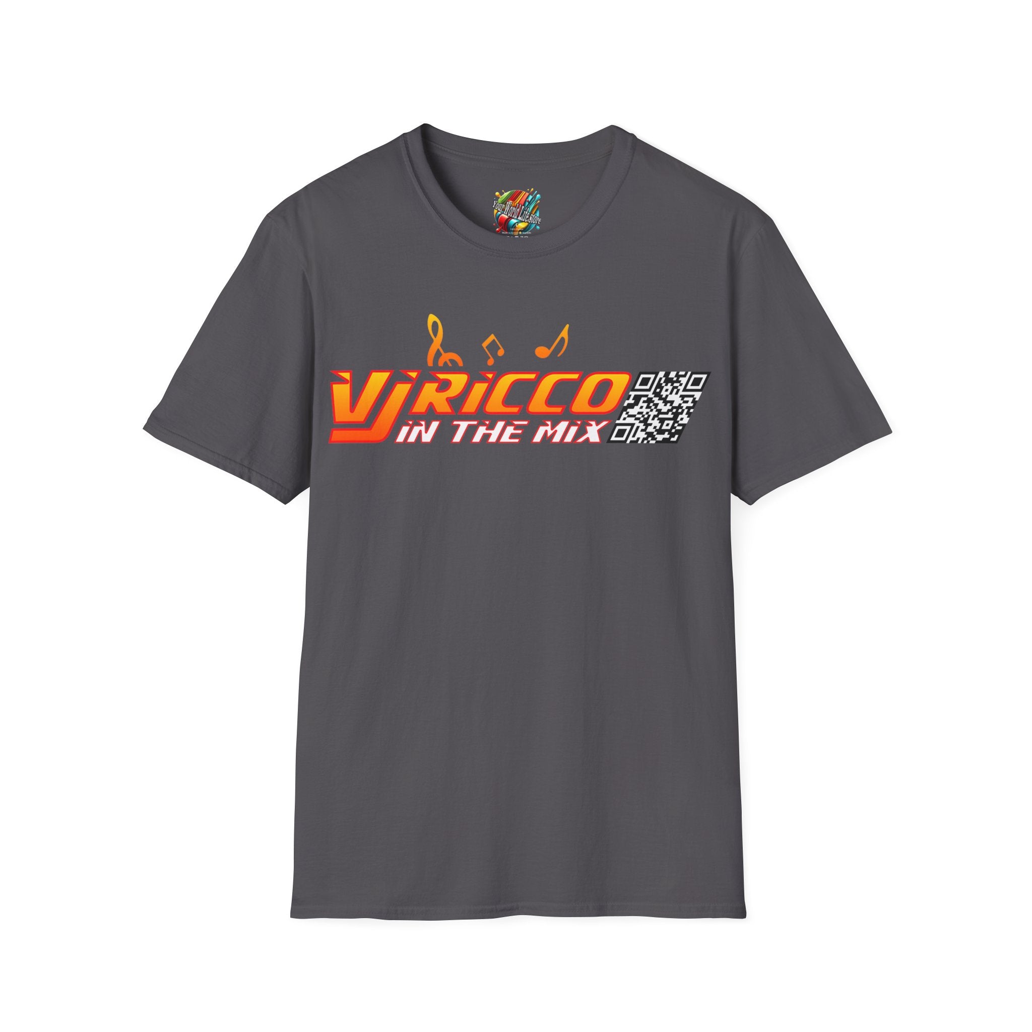 "VJ Ricco"🎤 Logo Branded T-Shirt - QR Discount