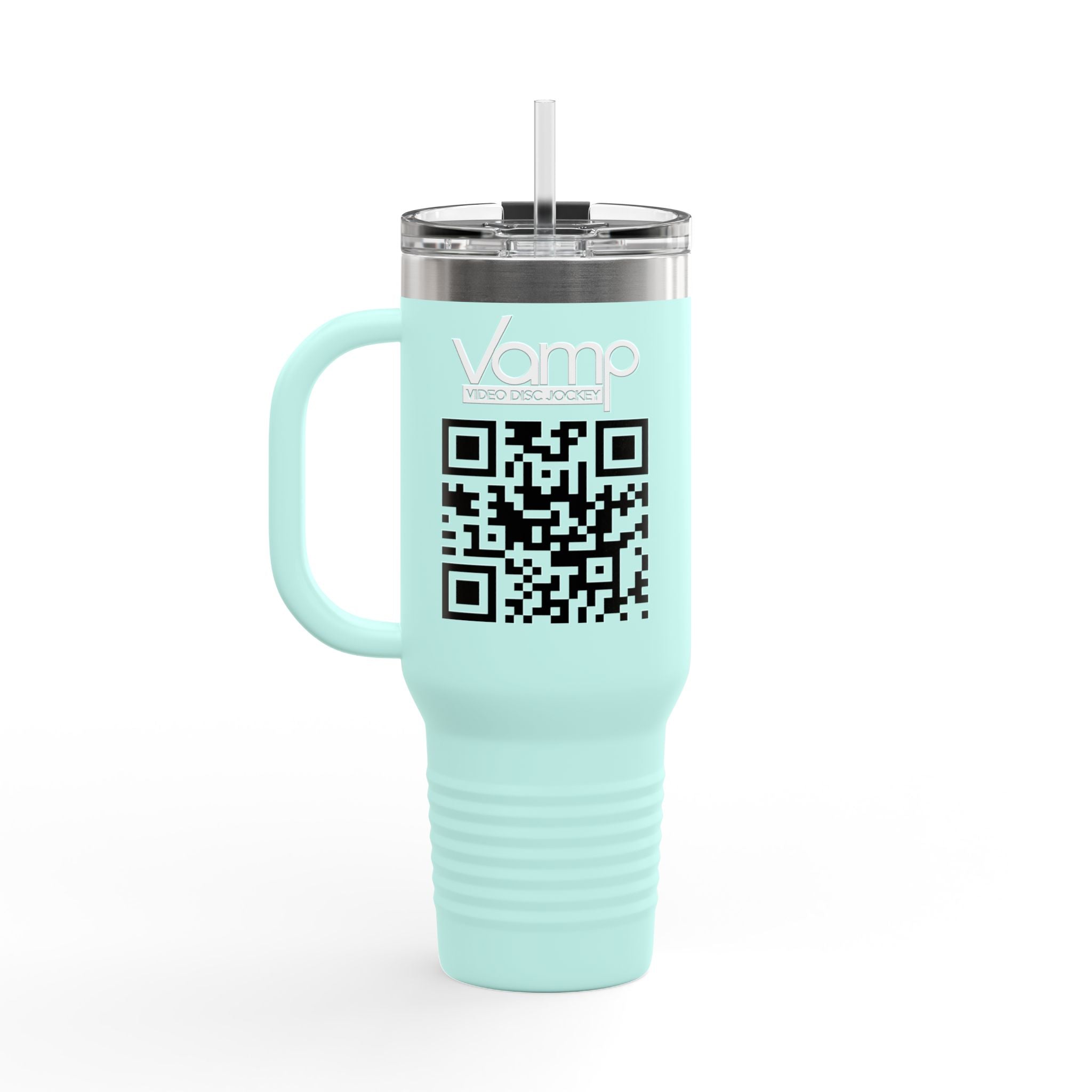 "DJ VAMP" 🎧Insulated Travel Mug - 40oz | Perfect for Music Lovers & On-the-Go Refreshments