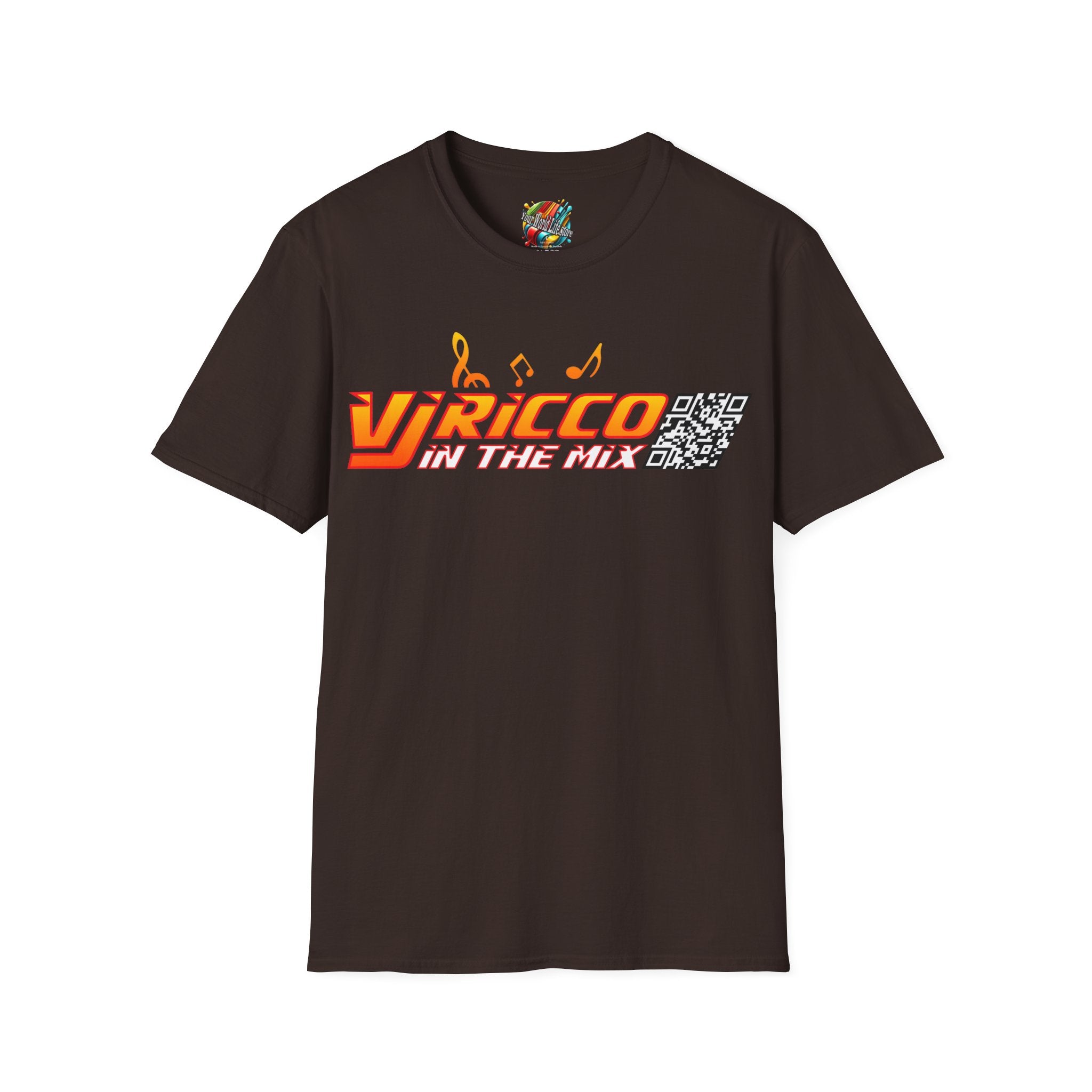 "VJ Ricco"🎤 Logo Branded T-Shirt - QR Discount