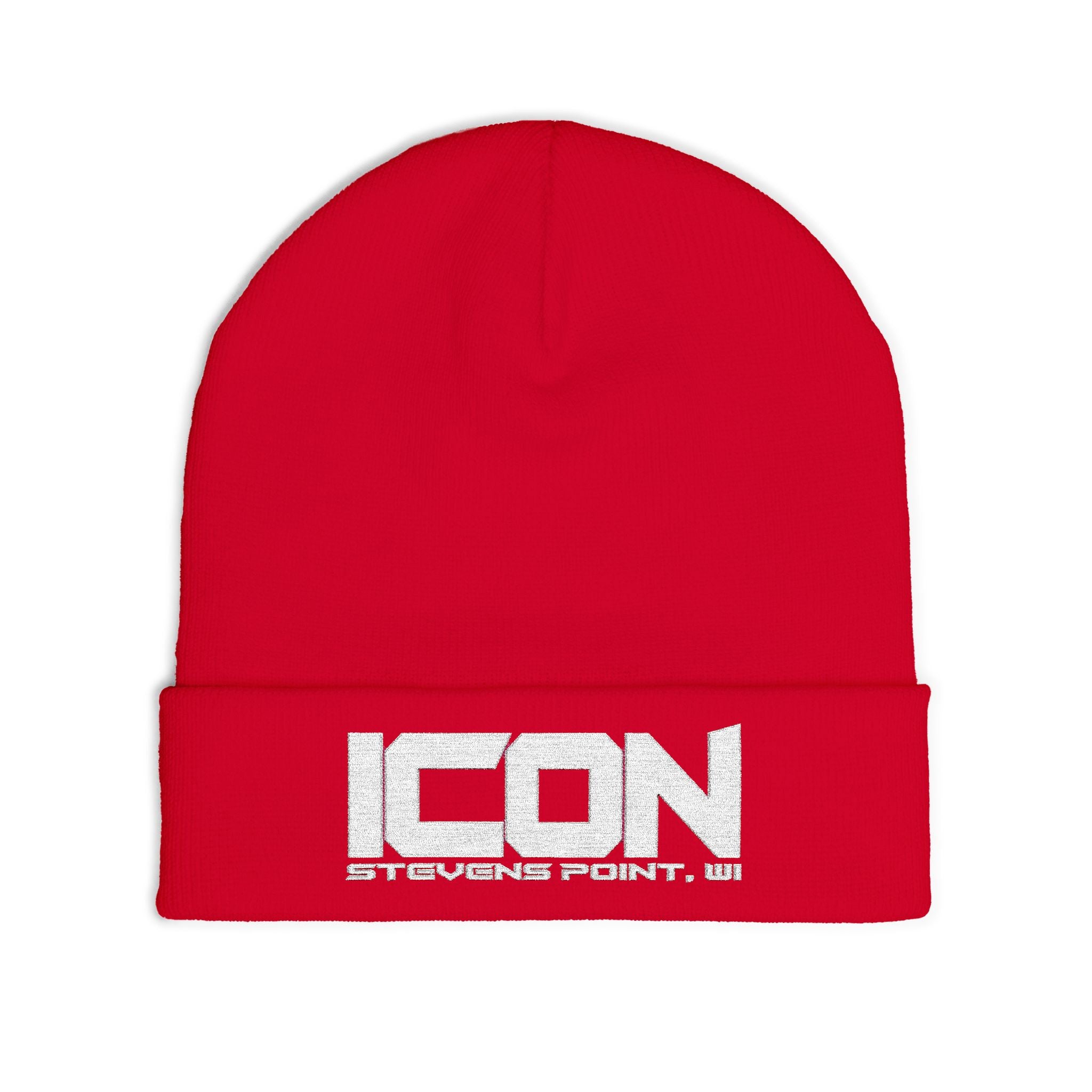 ICON Embroidered Knit Beanie – Cozy Winter Style