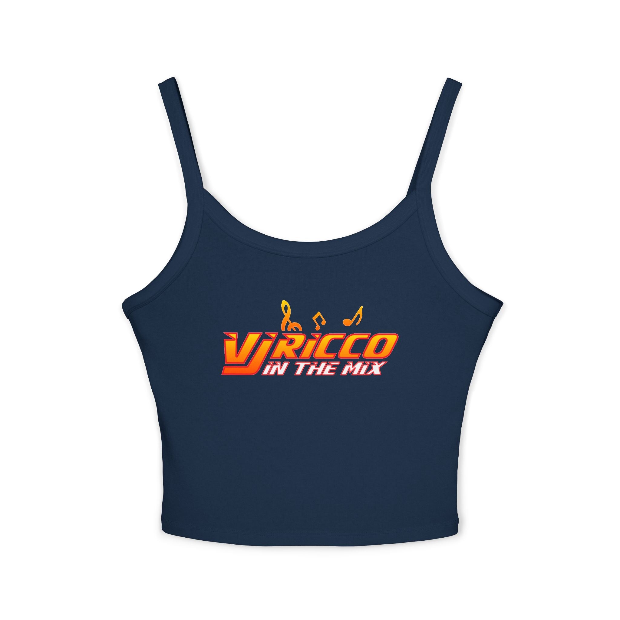 "VJ Ricco"🎤 Women’s Music Vibe Spaghetti Strap Tank – Summer Style, Festival Ready
