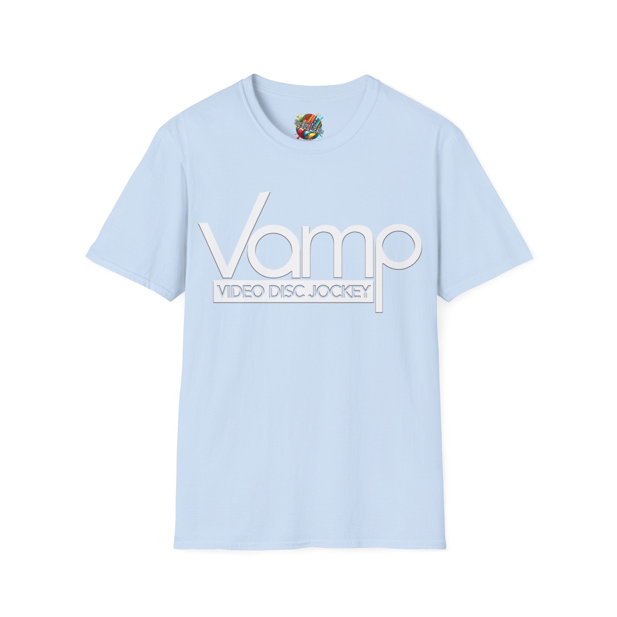 "DJ VAMP" 🎧Signature Logo Tee – Bold, Loud, and Made to Move