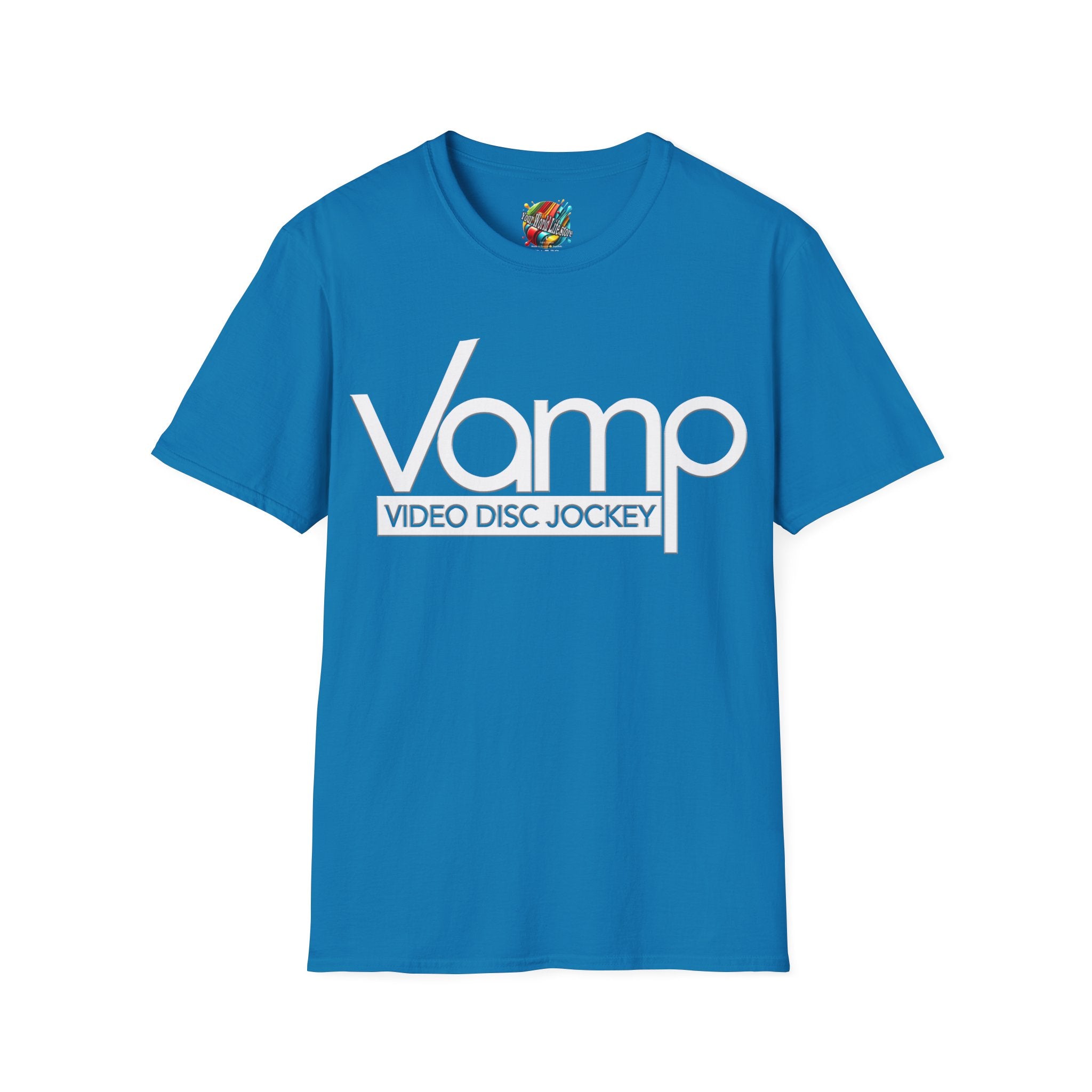 "DJ VAMP" 🎧Signature Logo Tee – Bold, Loud, and Made to Move
