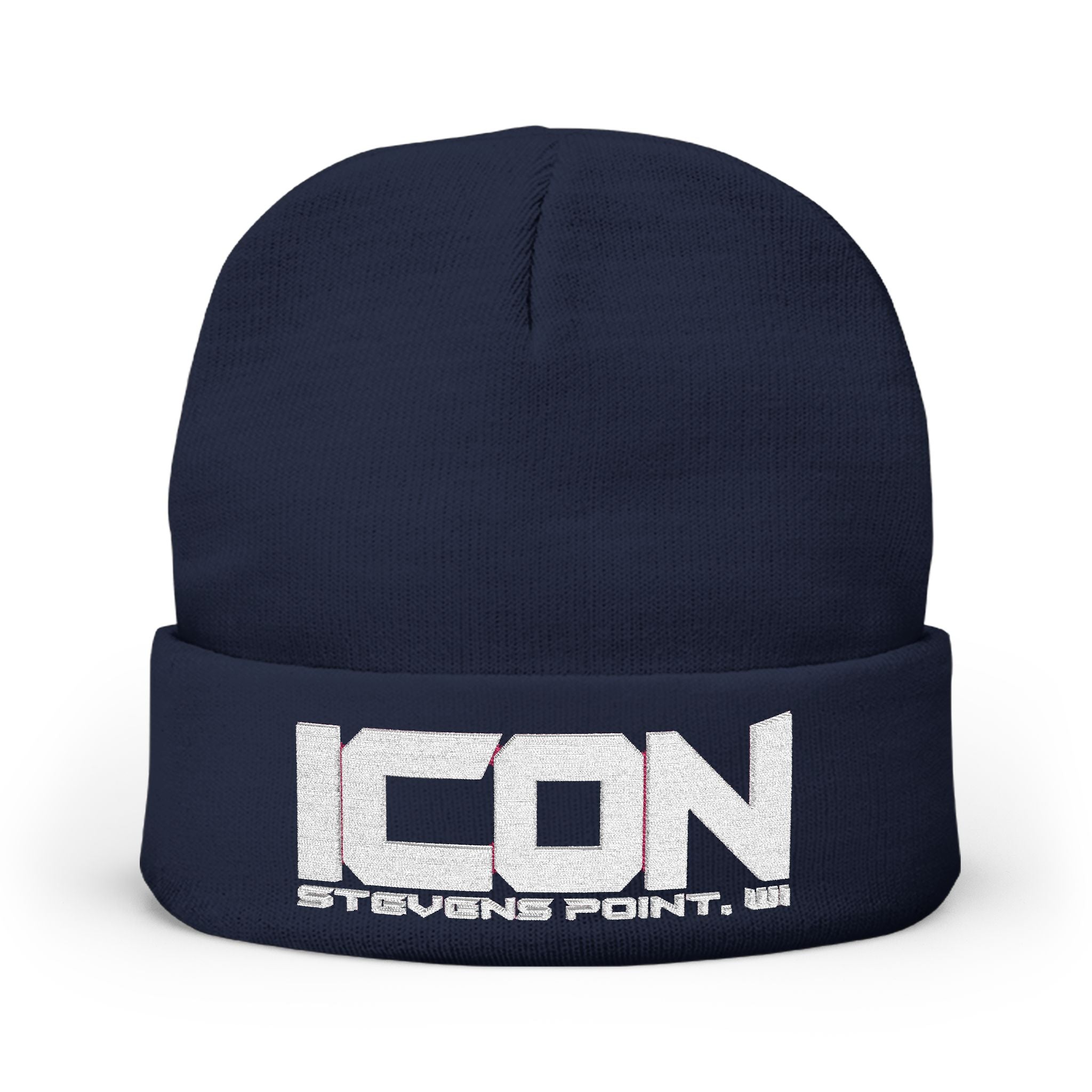 ICON Embroidered Knit Beanie – Cozy Winter Style
